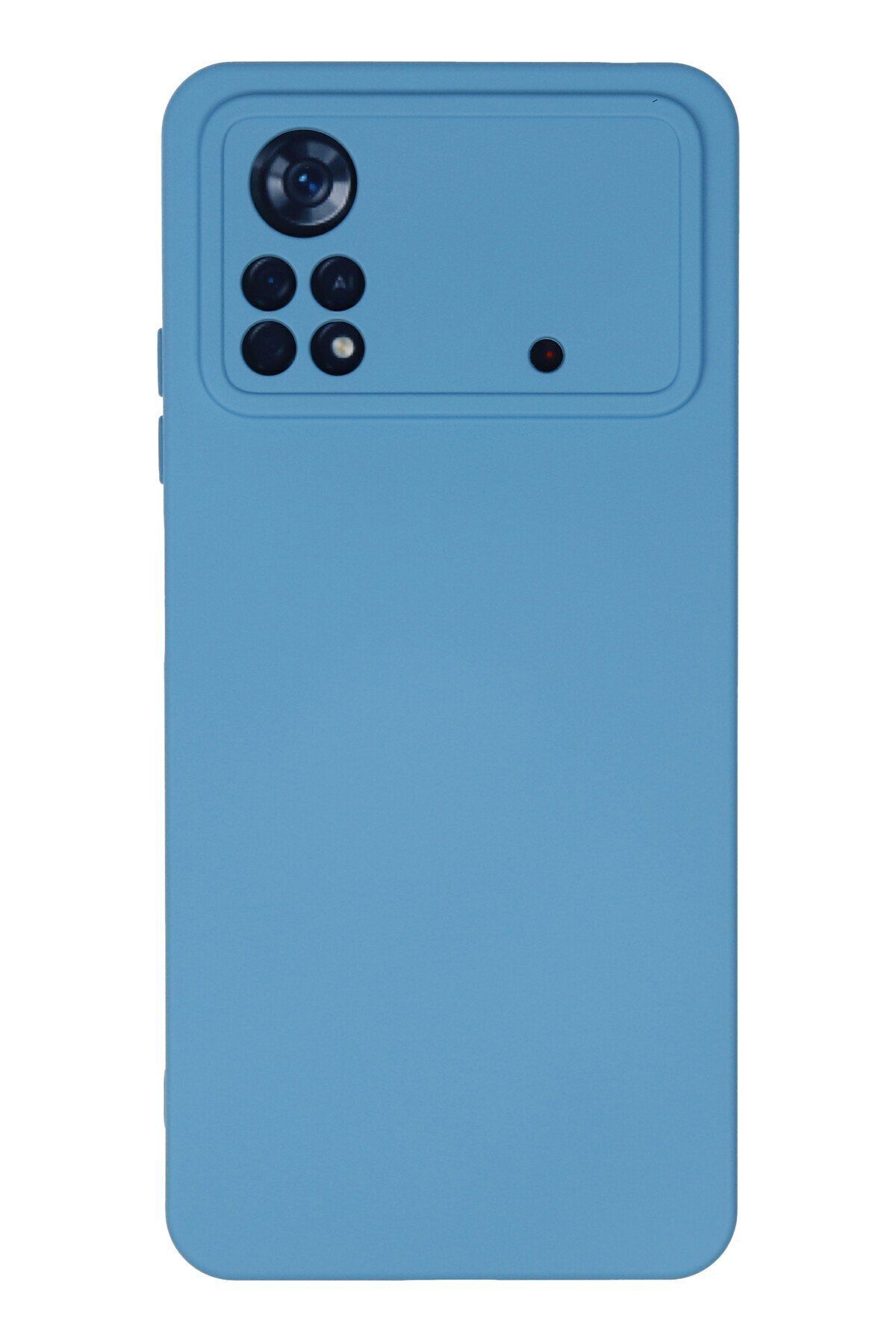 cepmoda Xiaomi Poco X4 Pro 5G Uyumlu Telefon Kılıfı - Lansman, iÇi Süet/Kadife, Soft - MAVİ