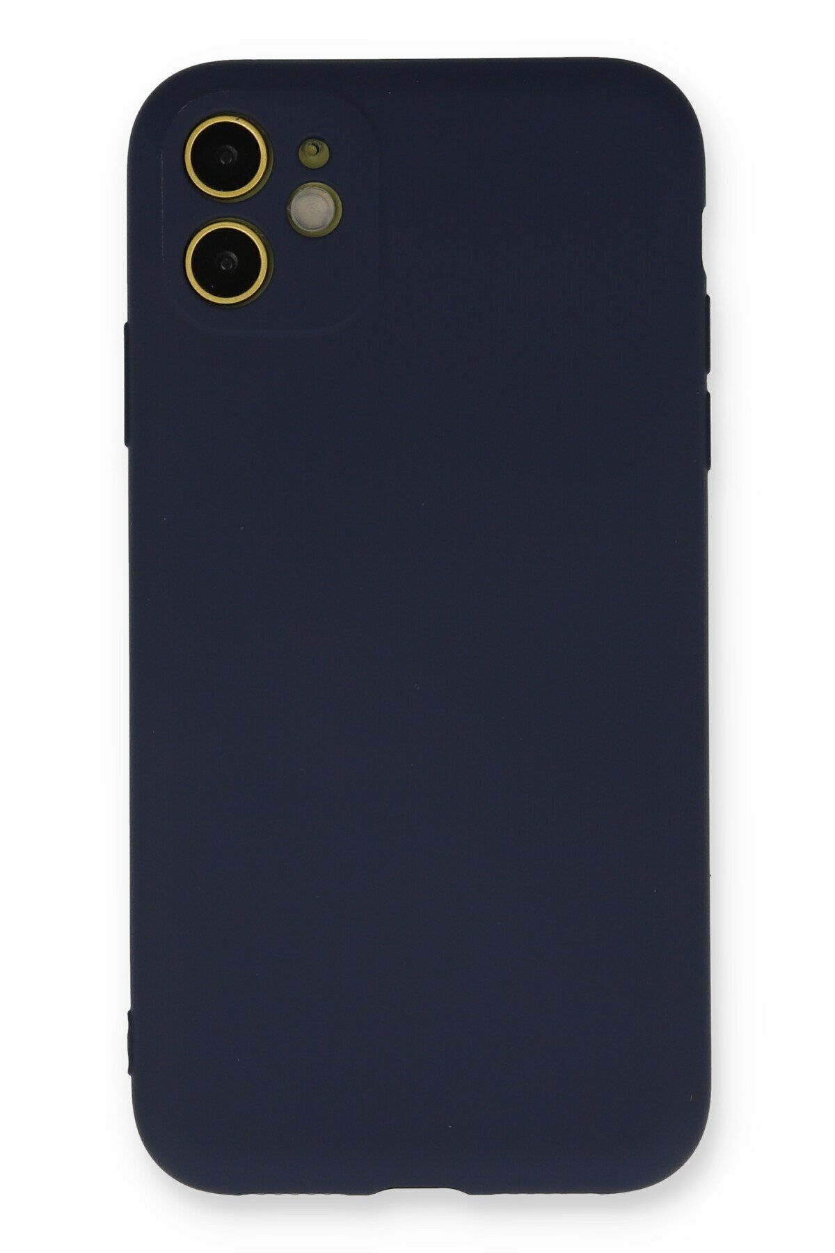 cepmoda iPhone 12 Uyumlu Telefon Kılıfı - Lansman, iÇi Süet/Kadife, Soft - LACİVERT