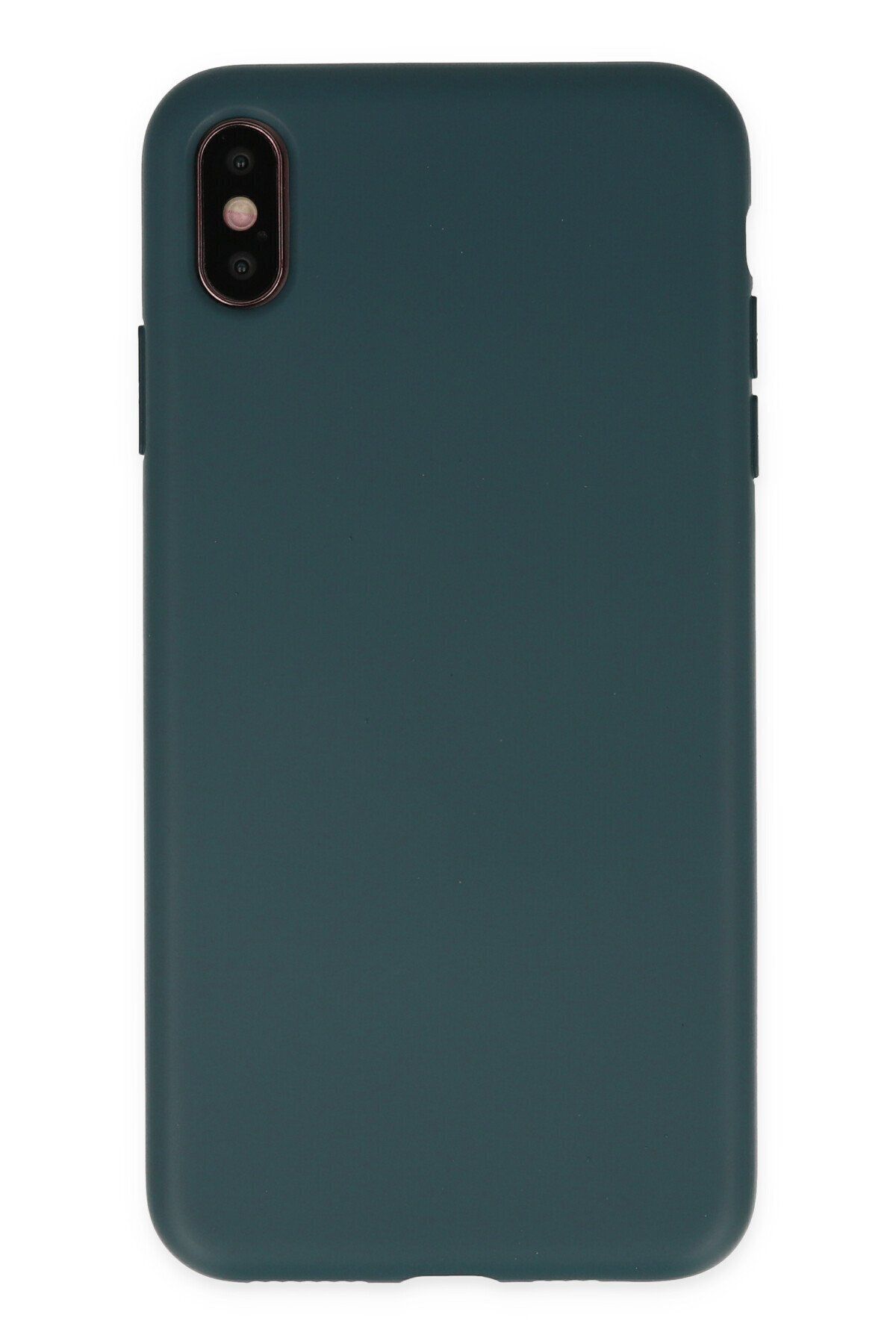 cepmoda iPhone X Telefon Kılıfı - Lansman, iÇi Süet/Kadife, Soft v2 - KOYU YEŞİL