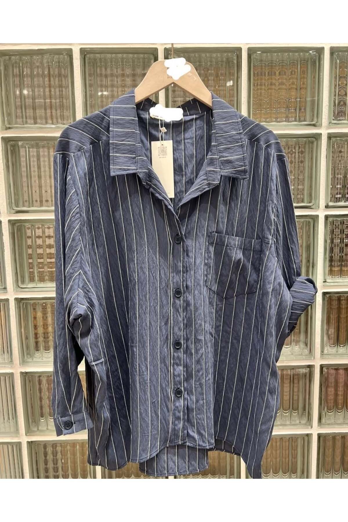 RENK RENK OUTLET 58680 SALAŞ ÇİZGİLİ GÖMLEK