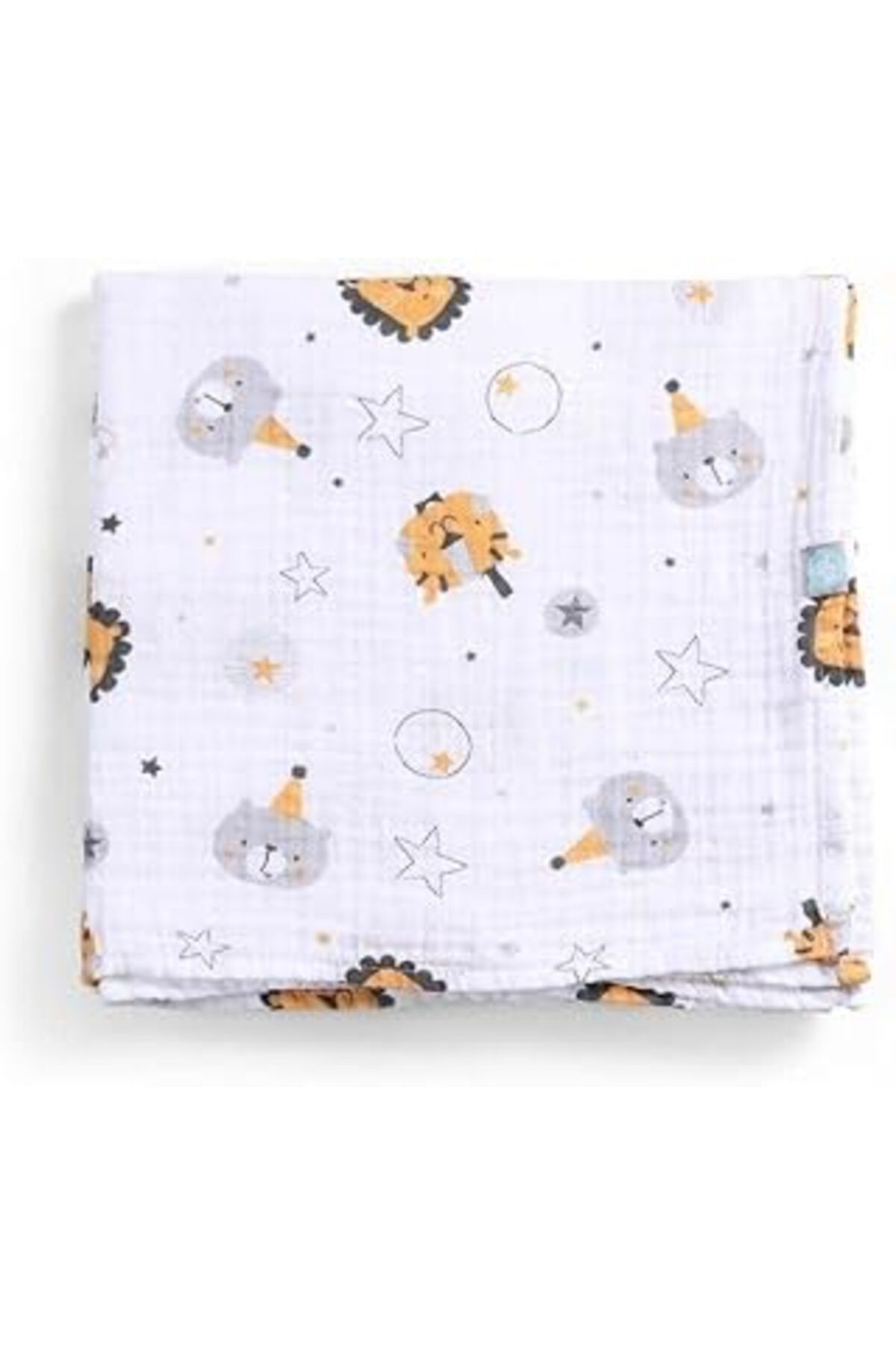 Mu Art Ahşap Funna Baby Battaniye - Circus - Gri - 120 X120 Cm