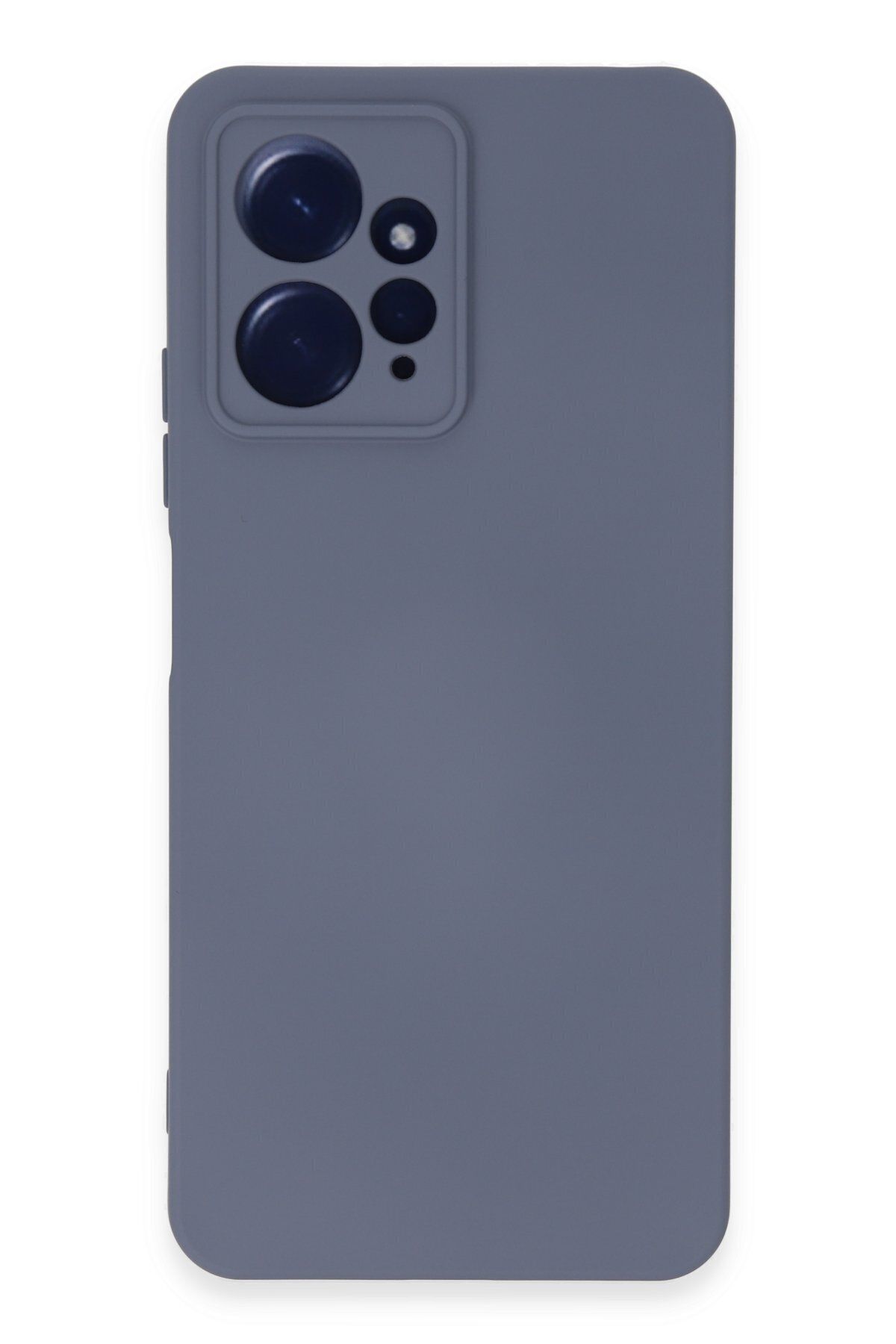 cepmoda Xiaomi Redmi Note 12 4G Uyumlu Telefon Kılıfı - Lansman, iÇi Süet/Kadife, Soft - GRİ