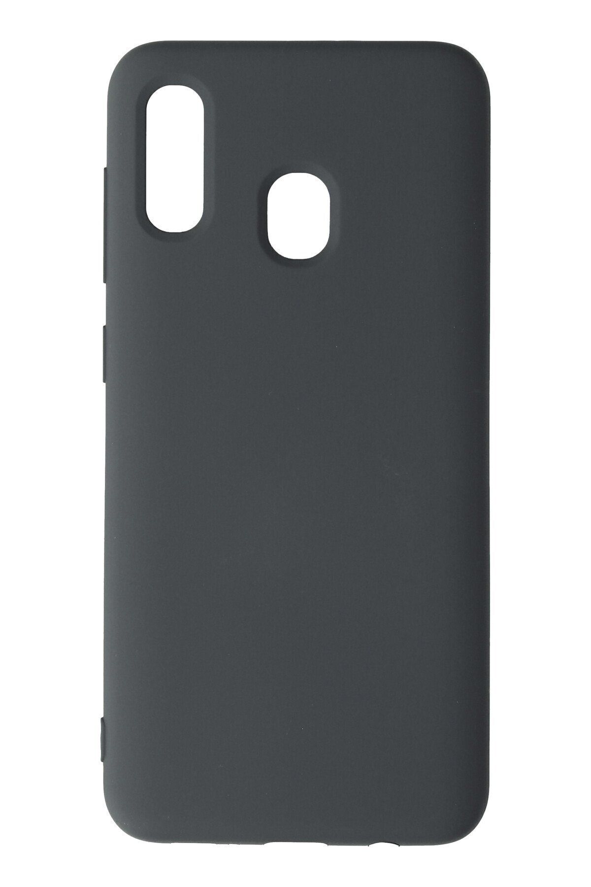 cepmoda Samsung Galaxy A30 Uyumlu Telefon Kılıfı - Lansman, iÇi Süet/Kadife, Soft - GRİ