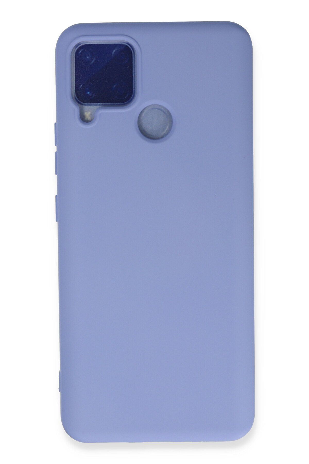 cepmoda Realme C15 / C25 / C25s Uyumlu Telefon Kılıfı - Lansman, iÇi Süet/Kadife, Soft - LİLA