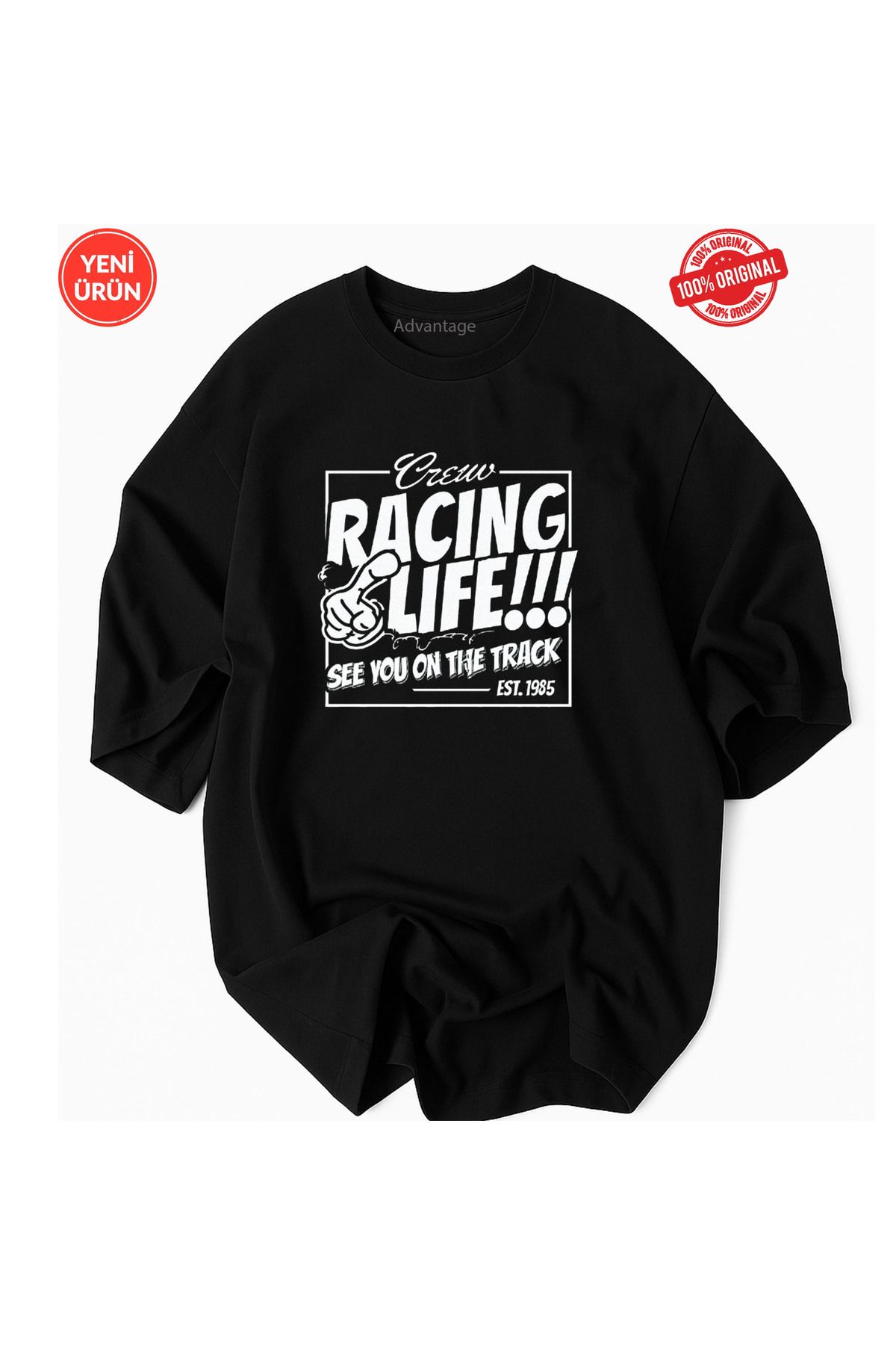 Racıng JDM See You On The Track Logo T-shirt 100% Pamuklu Premium Tişört