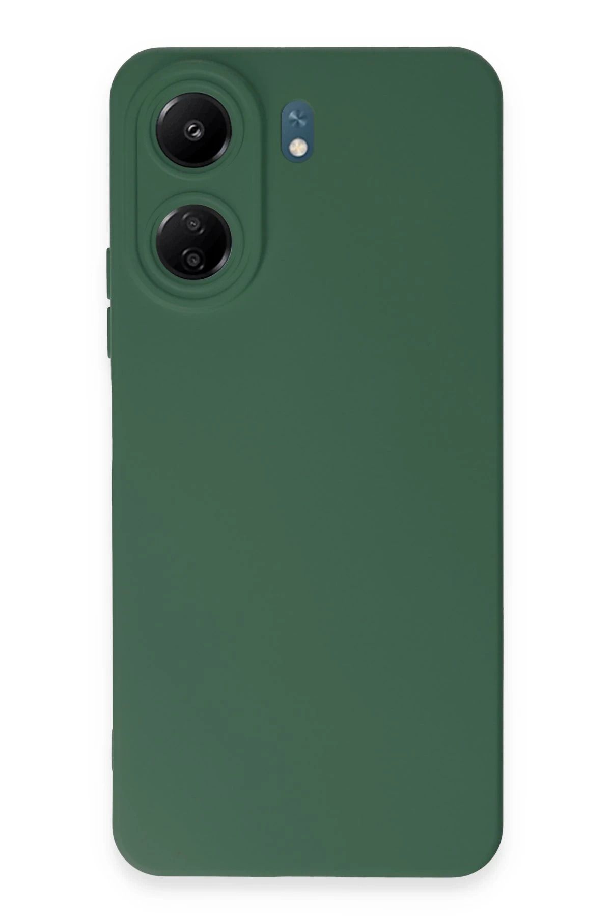 cepmoda Xiaomi POCO C65 - Uyumlu Telefon Kılıfı - Lansman, iÇi Süet/Kadife, Soft - KOYU YEŞİL