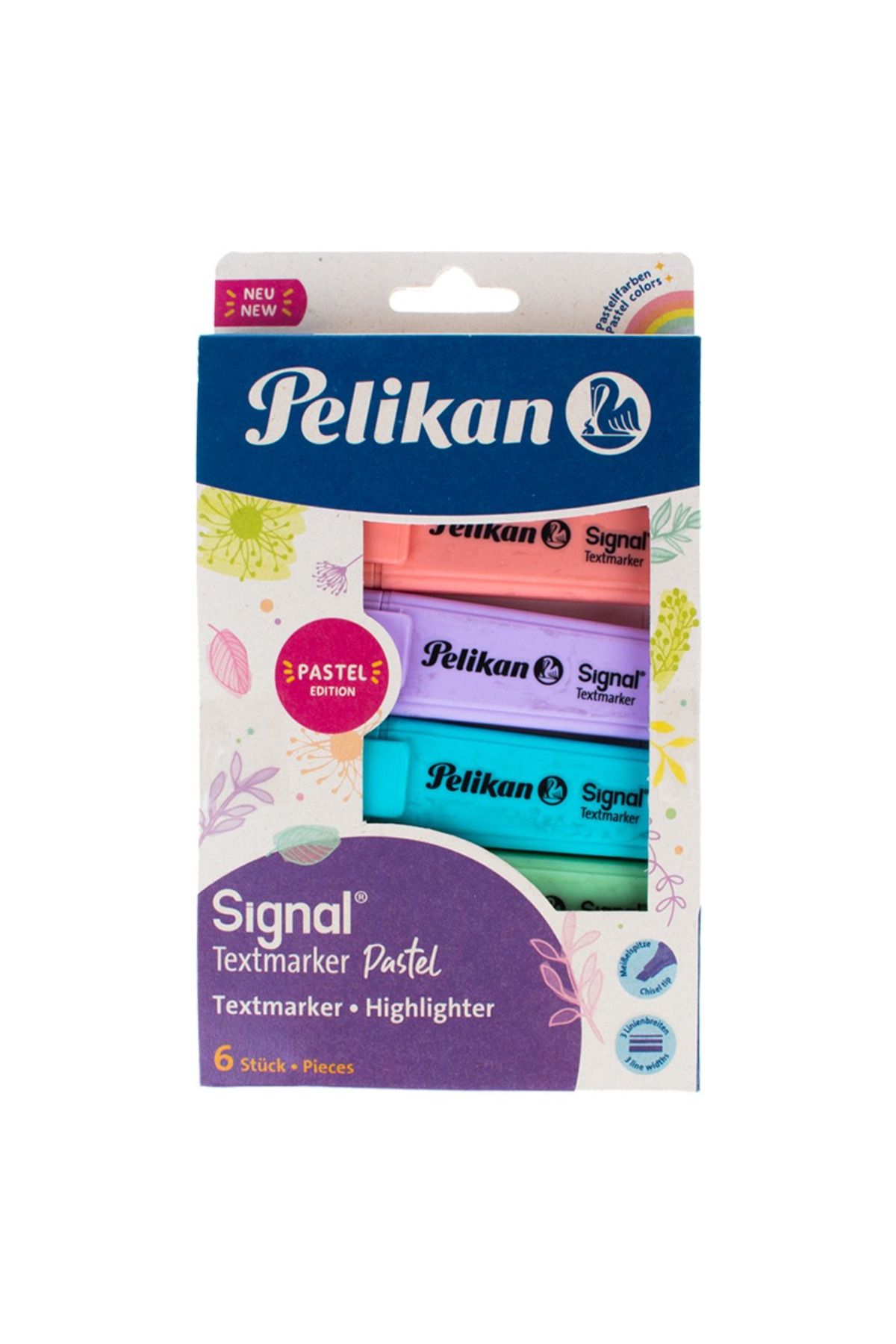 Pelikan FOSFORLU KALEM PASTEL 6 RENK PL60078802FK6