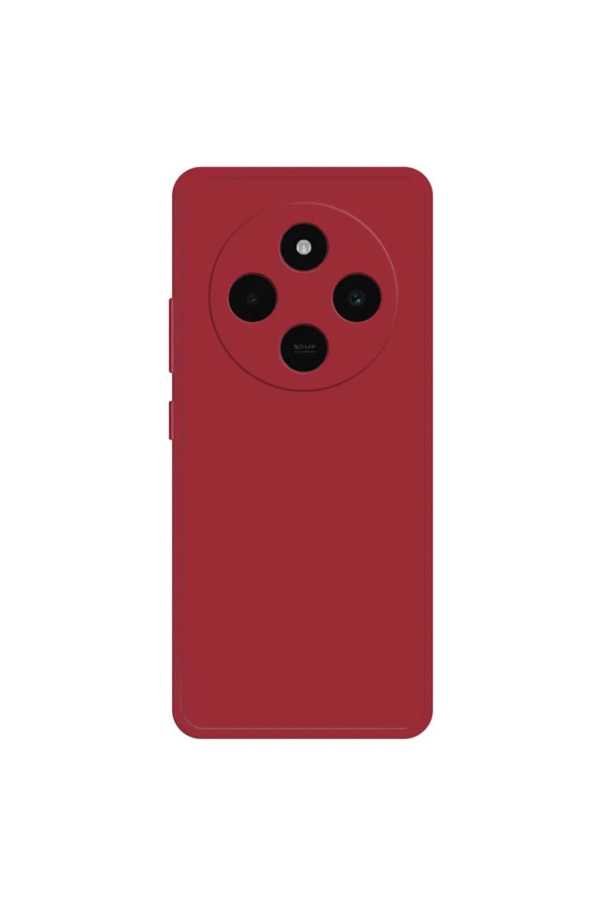 cepmoda Xiaomi REDMİ 14C - Uyumlu Telefon Kılıfı - Lansman, iÇi Süet/Kadife, Soft - KIRMIZI