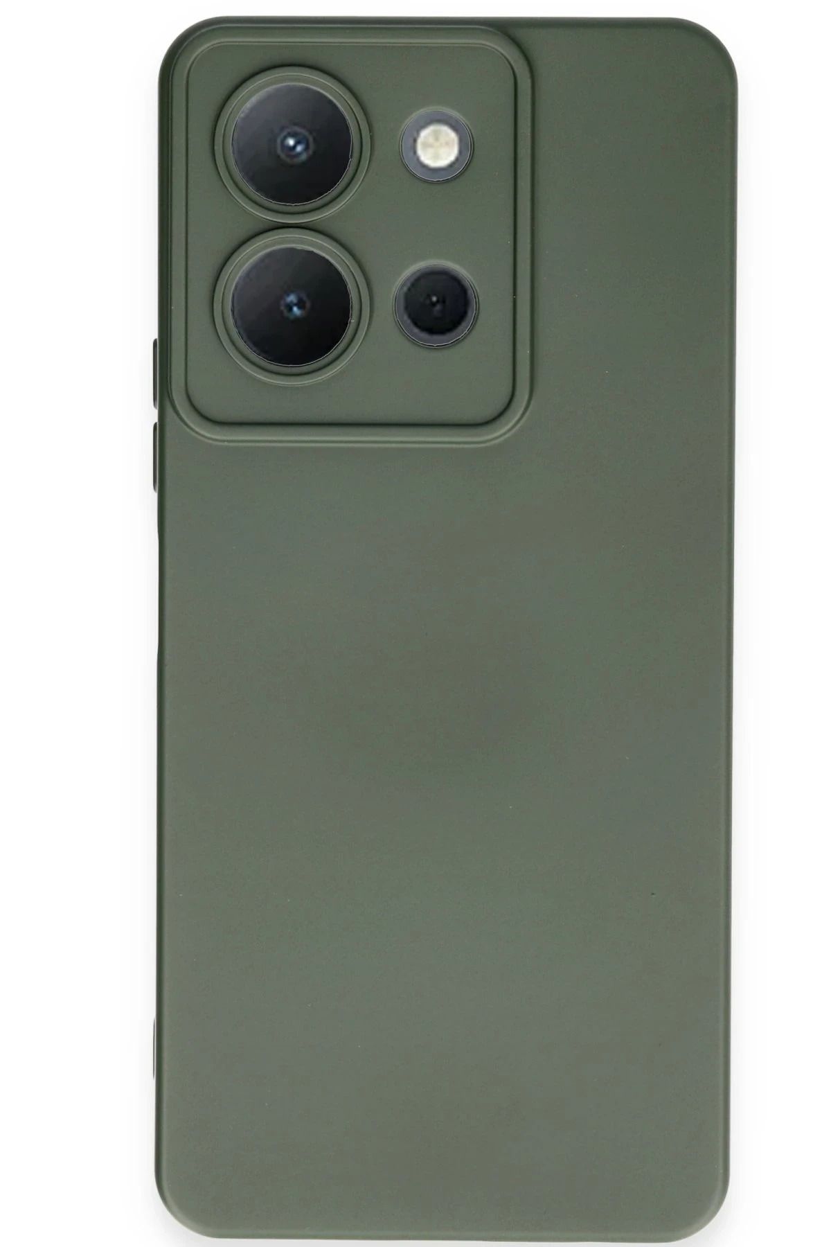 NewFace Vivo Y36 Kılıf Nano içi Kadife Silikon - Koyu Yeşil YNSMR