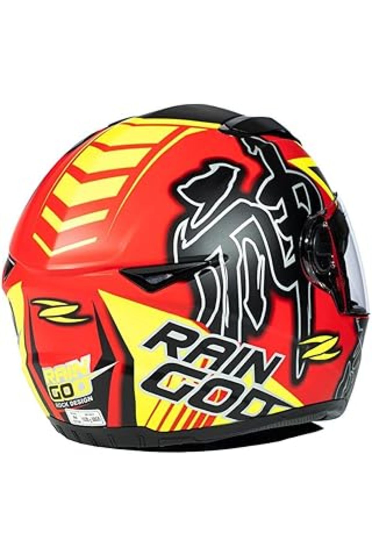 NETWORK ART ZEUS ZS-811A AL31 Matt Red Fluo Yellow Kapalı Kask,