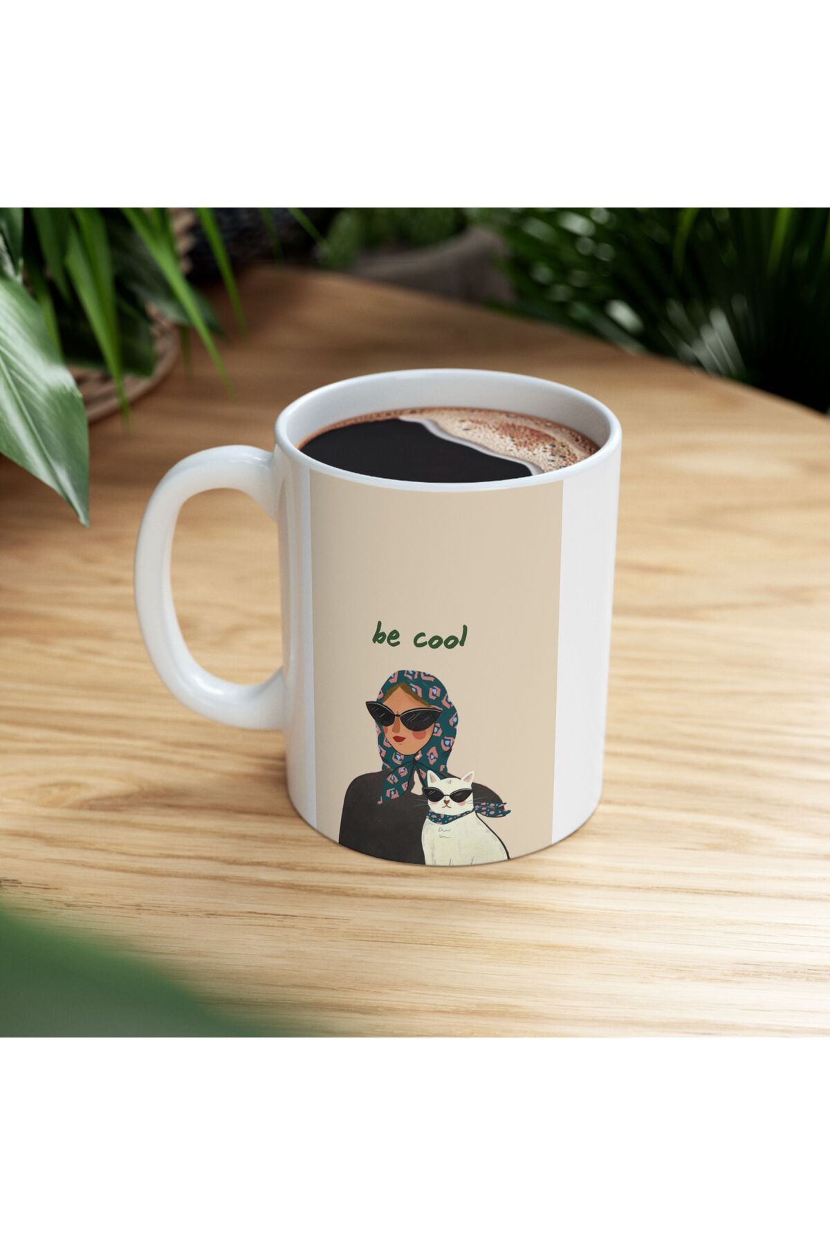 Hilosh Be Cool Baskılı Kahve Çay Hediye Kupa Bardak