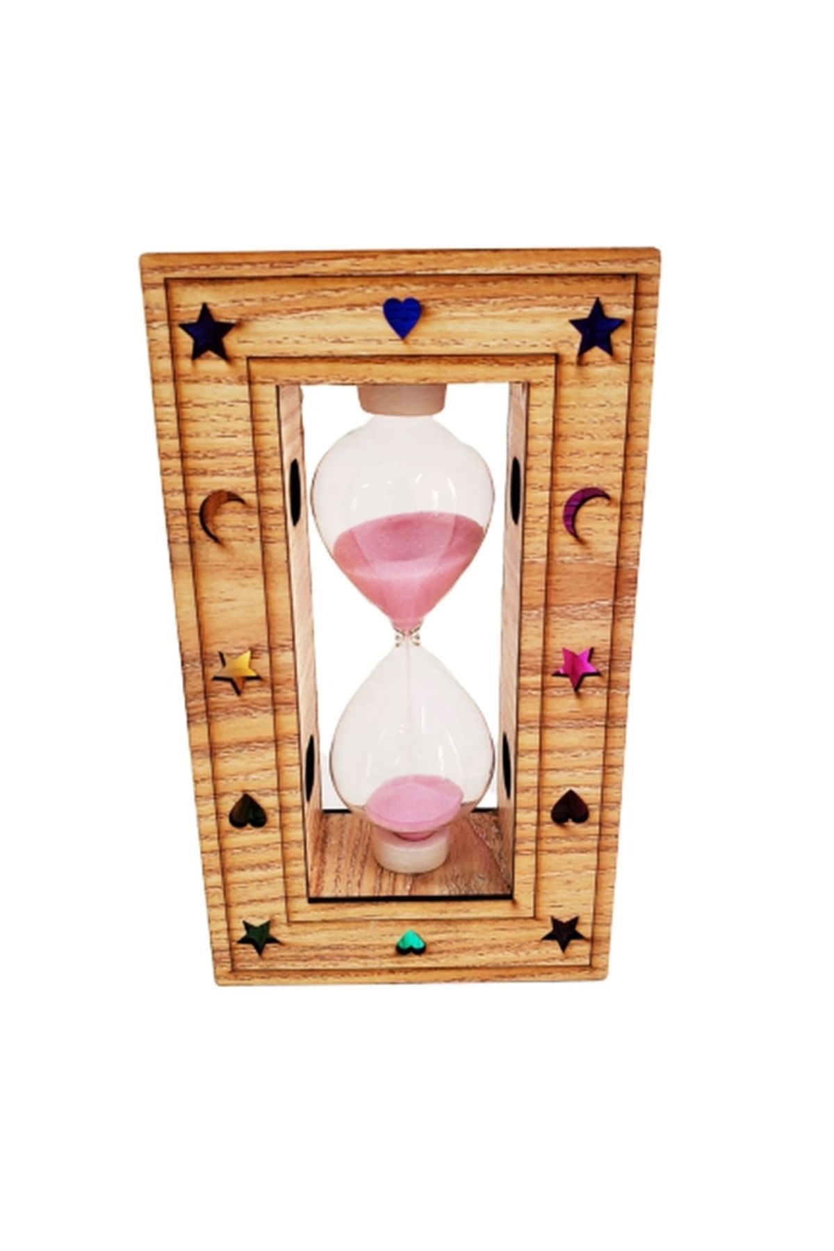 OurStyles Ahşap Işıklı Kum Saati