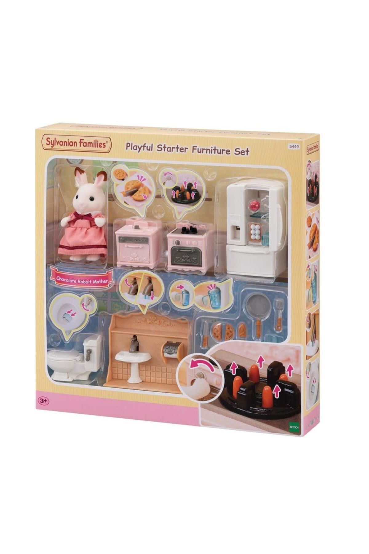 NW NessiWorld 5449 Sylvanian Families Mobilya Seti -figürler dahil değil +3 yaş