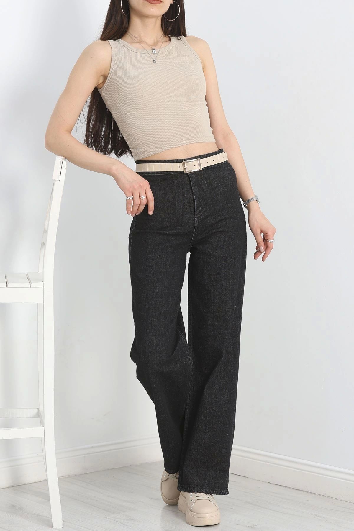 OurStyles Cepsiz Palazzo Kot Pantolon Koyufüme - 40466.1431.