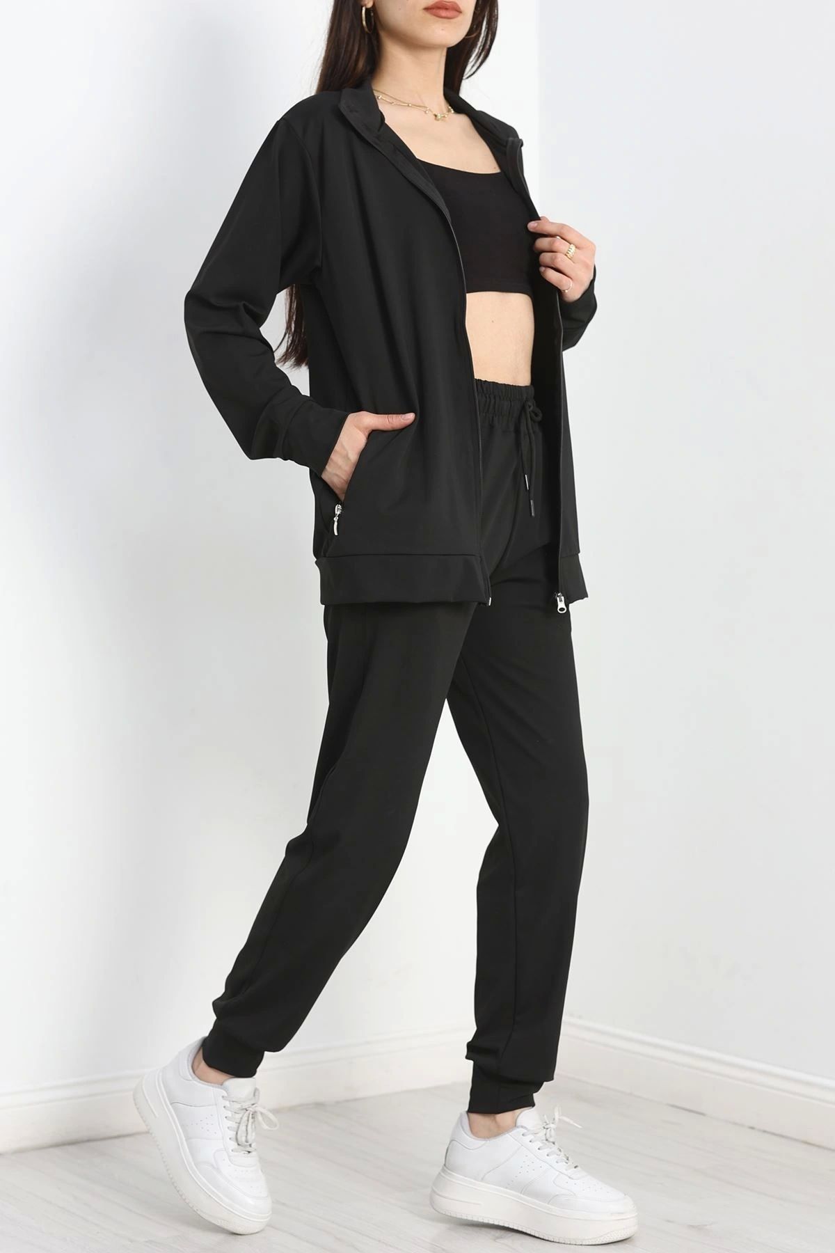 OurStyles Dalgıç Eşofman Takımı Siyah - 40708.053.