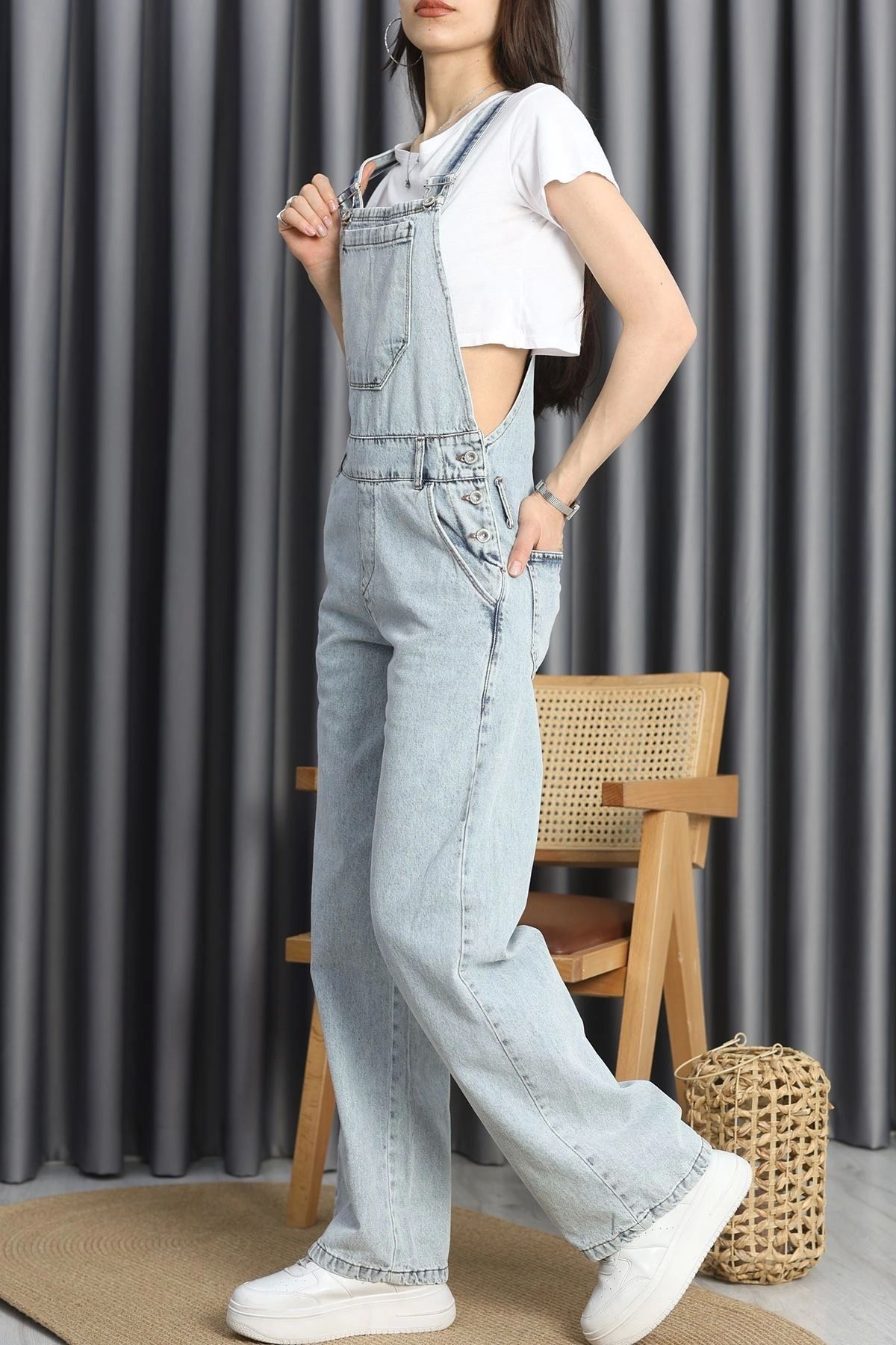 OurStyles Kot Salopet Buzmavi - 60016.1437.