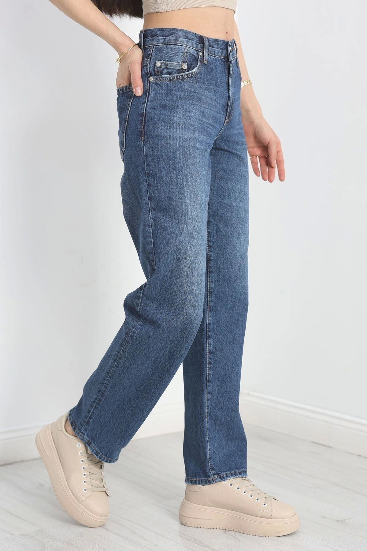 OurStyles Palazzo Kot Pantolon Mavi - 30745.1966.