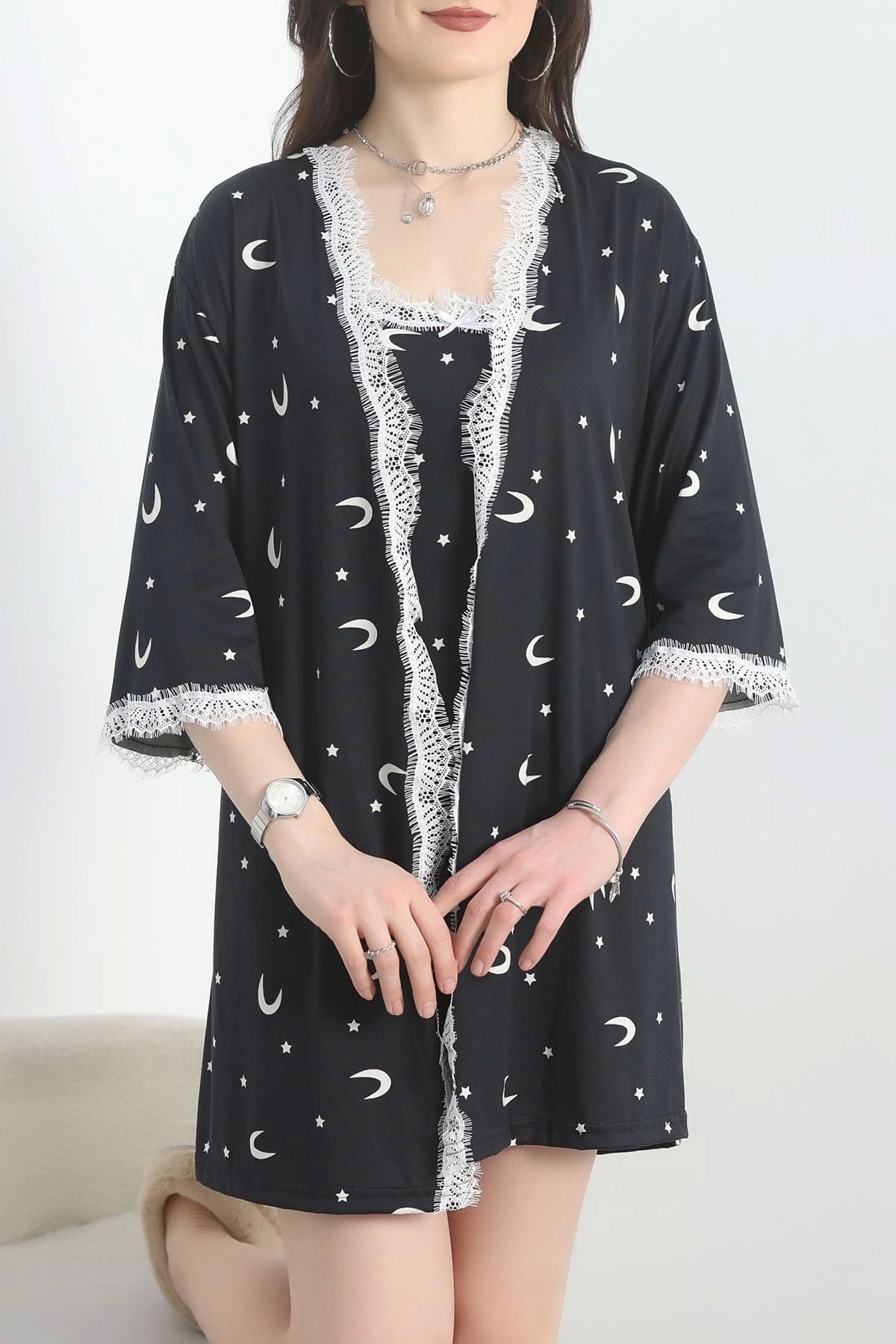 OurStyles Milan Kumaş Şortlu 3'Lü Set Siyahay - 50148.1857.