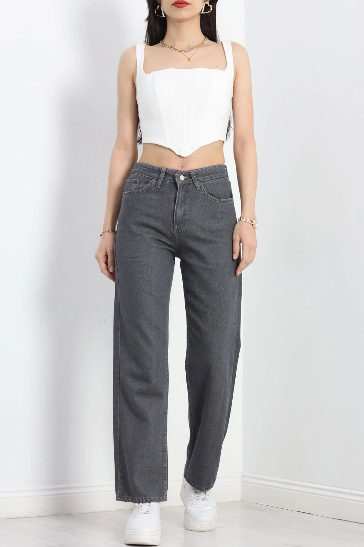 OurStyles Palazzo Kot Pantolon Füme - 20431.1778.