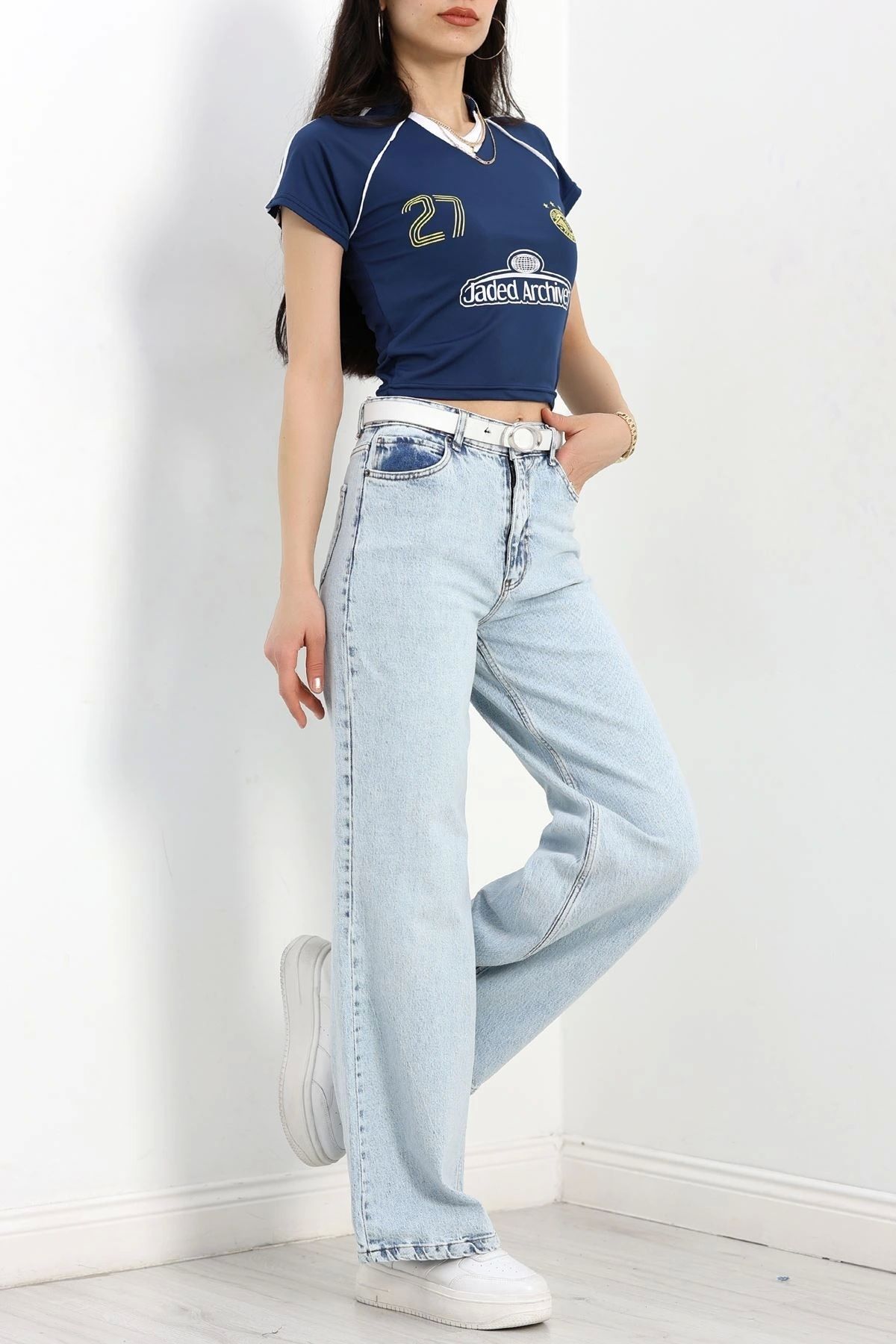 OurStyles Palazzo Kot Pantolon Buzmavi - 30166.1921.