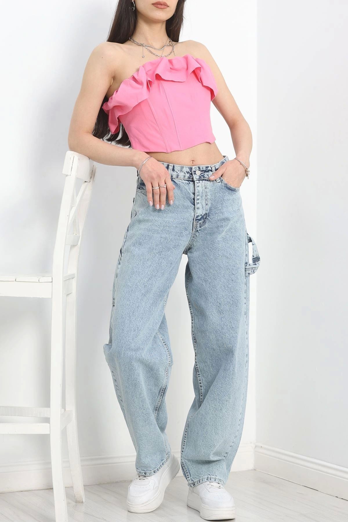OurStyles Baggy Kot Pantolon Buzmavi1 - 40087.1184.