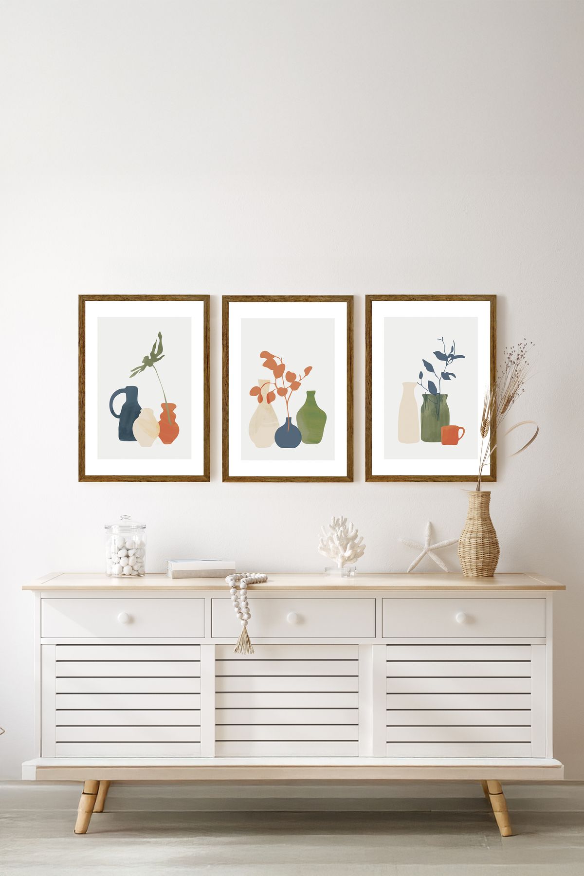 artflow 3 Parça Çerçeve Görünümlü Mdf Tablo Seti