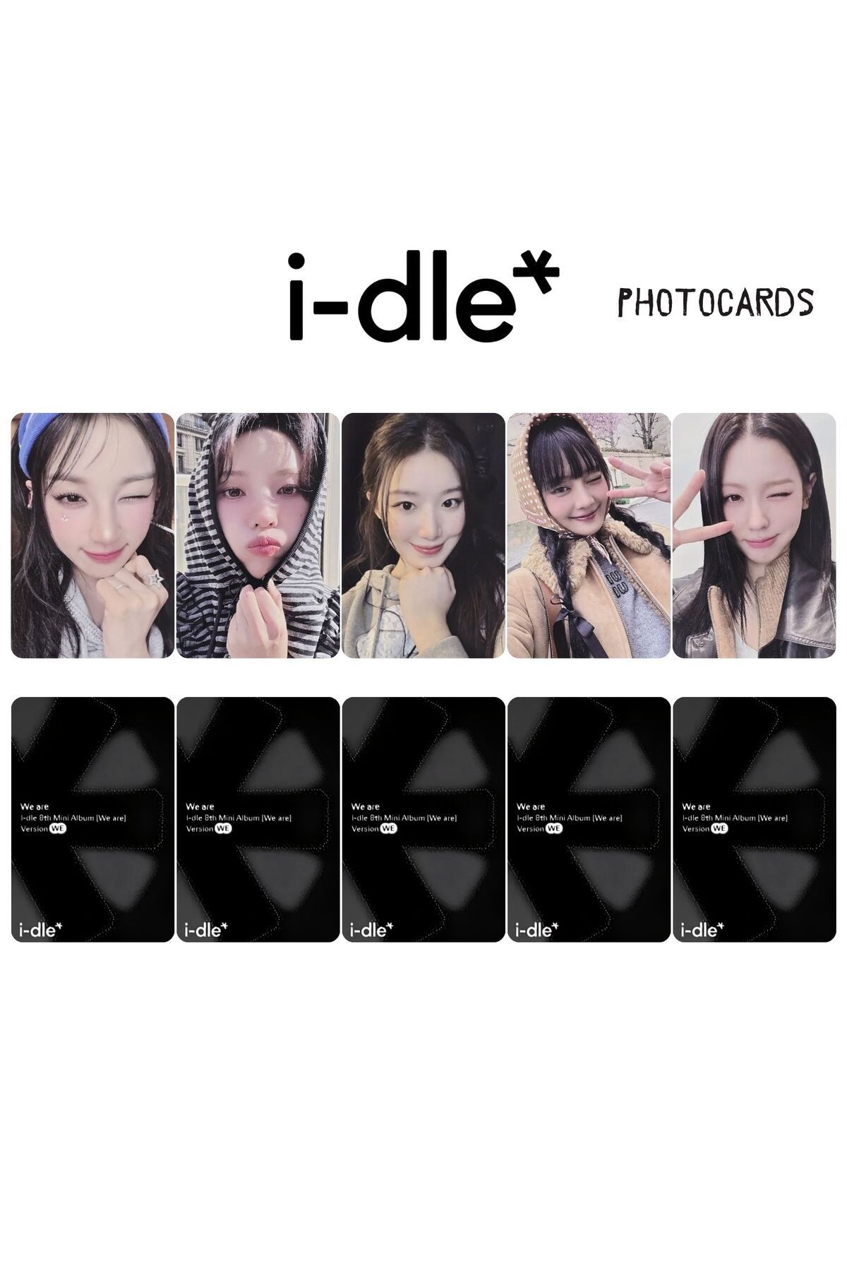 Kpop Dünyasi i-dle '' We Are '' Photocards Set WE Ver.