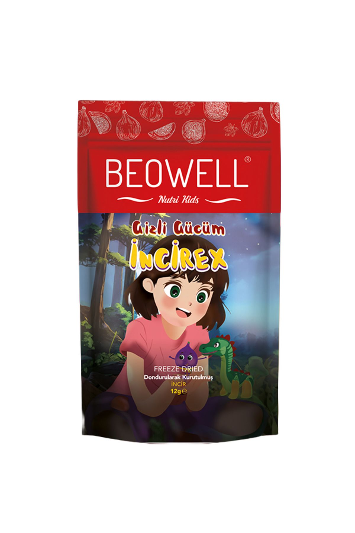 BEOWELL Gizli Gücüm İncirex 12 g | Freeze-Dried Dondurularak Kurutulmuş İncir Atıştırmalığı