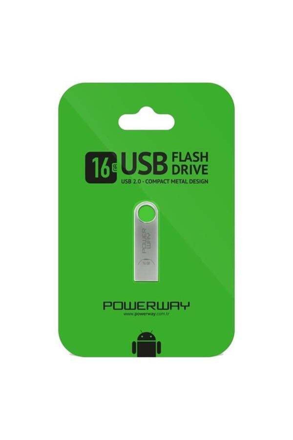 Modafiks Powerway 16 GB Metal USB 2.0 Flash Bellek