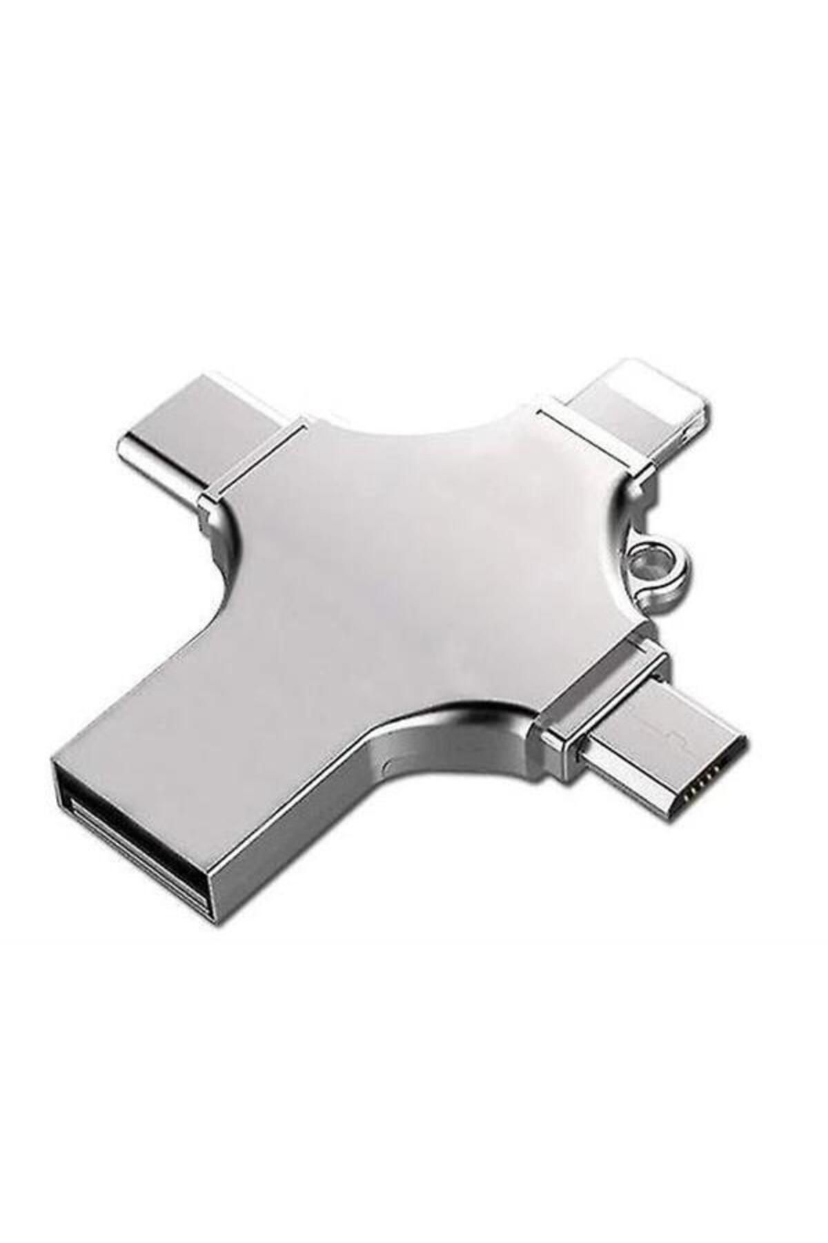 Modafiks Faster FS-26602 4 IN 1 256Gb Flash Bellek (USB - TYPE-C - Micro USB - Lightning)