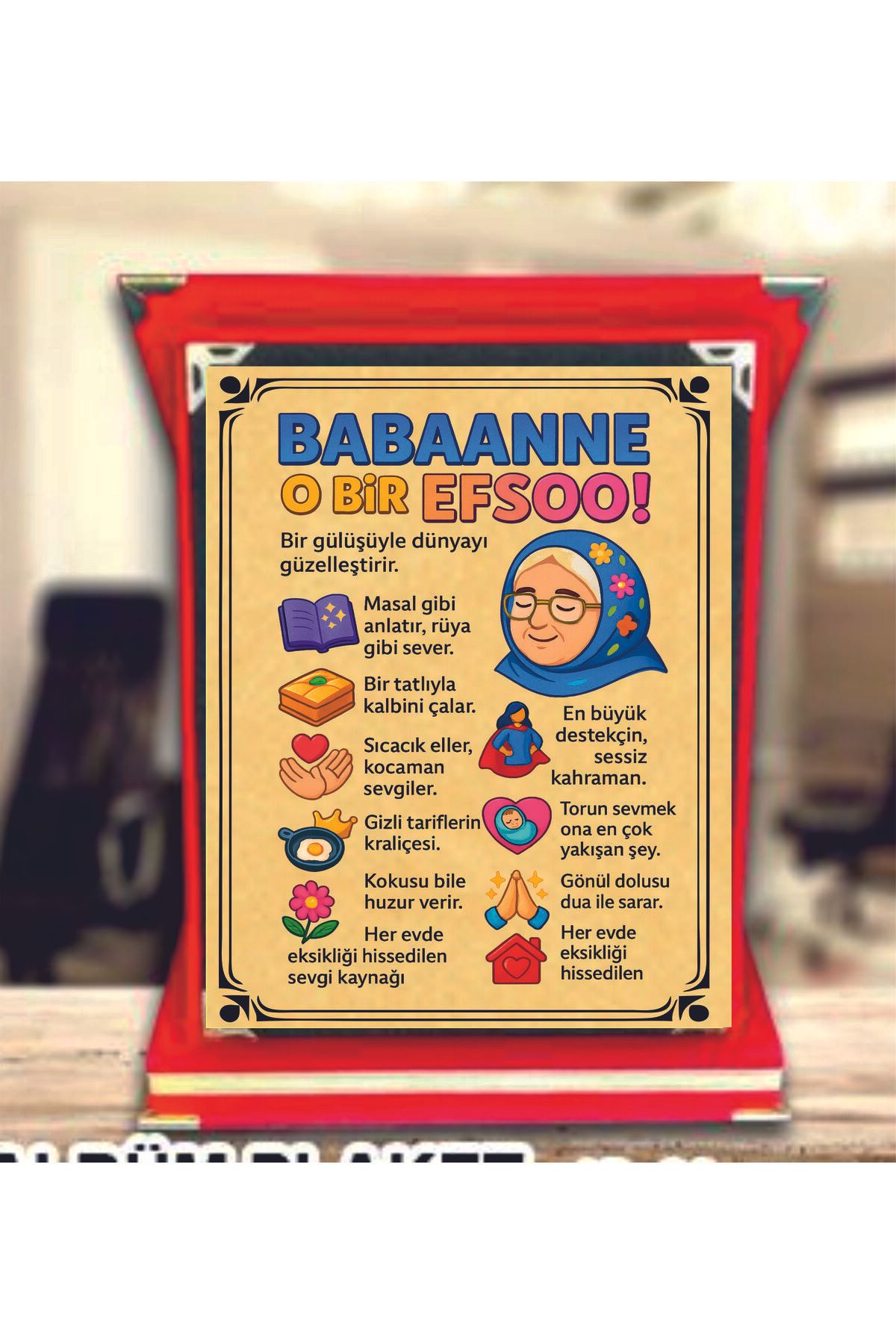 sıradışıhediyem babaanne plaket canım babaanne plaket doğum günü plaket babaanne hediye
