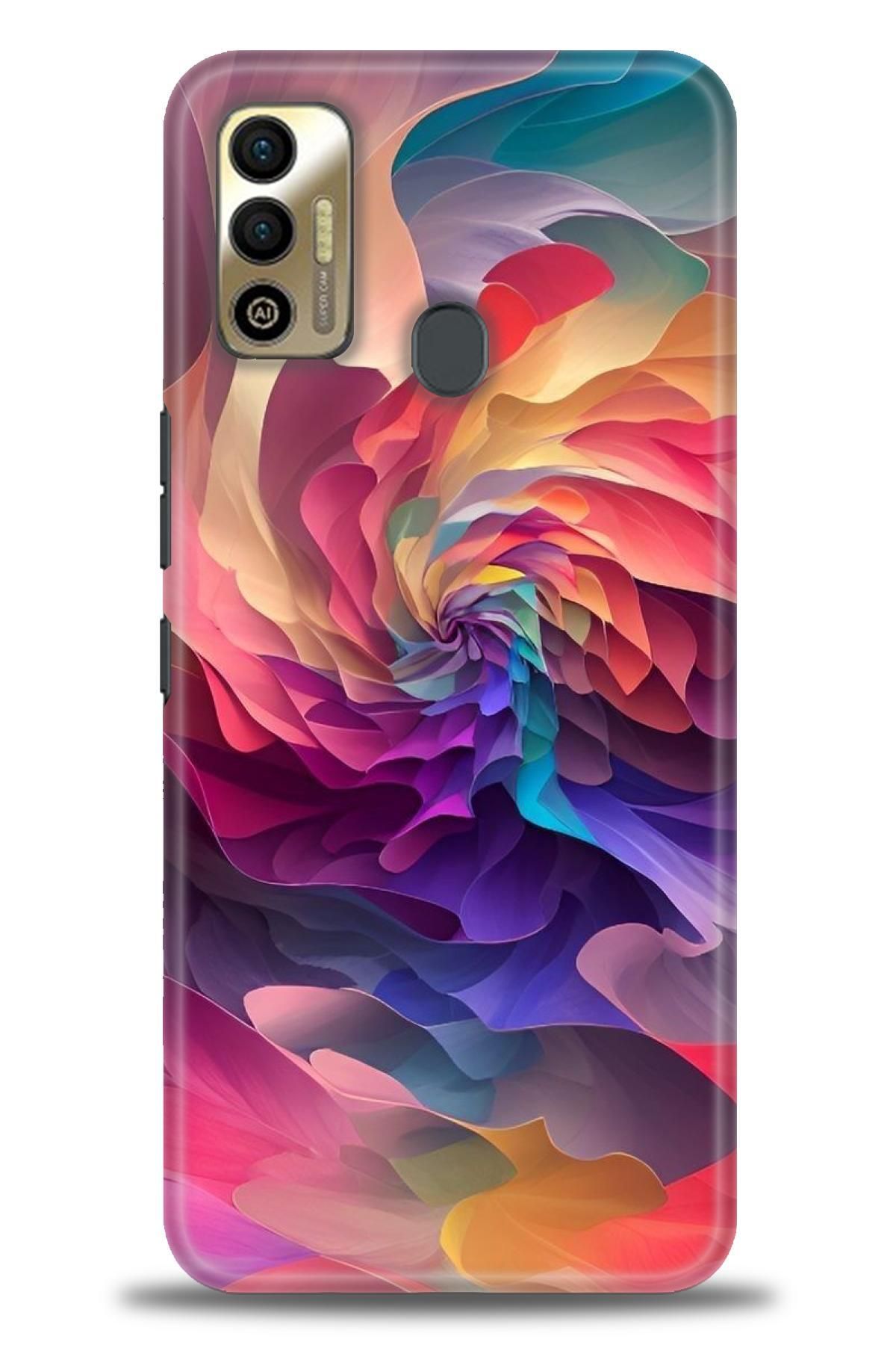 TECNO Spark 7 / 7T İle Uyumlu HD Baskılı Kılıf - Karışık Seri - 553