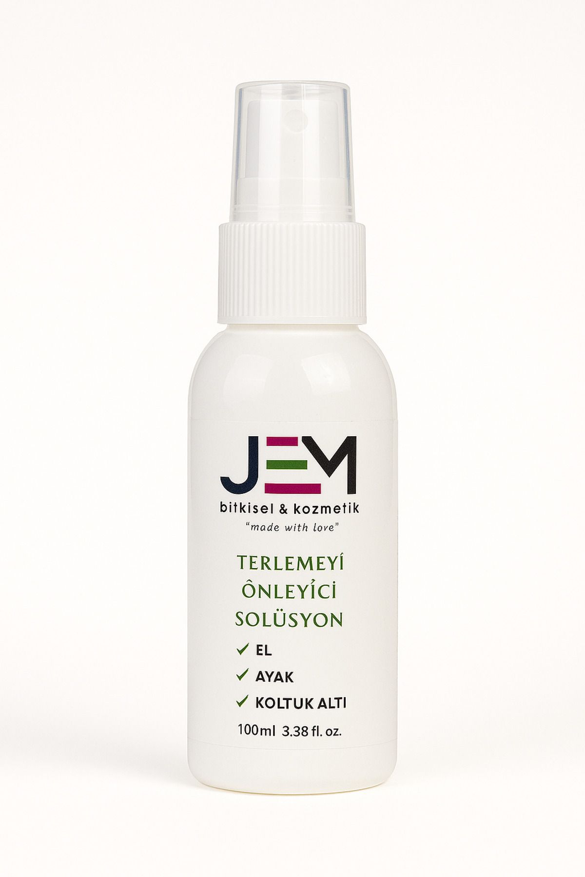 Jem Kozmetik Bitkisel Terleme Önleyici Solüsyon 100 ML El, Ayak, Koltukaltı