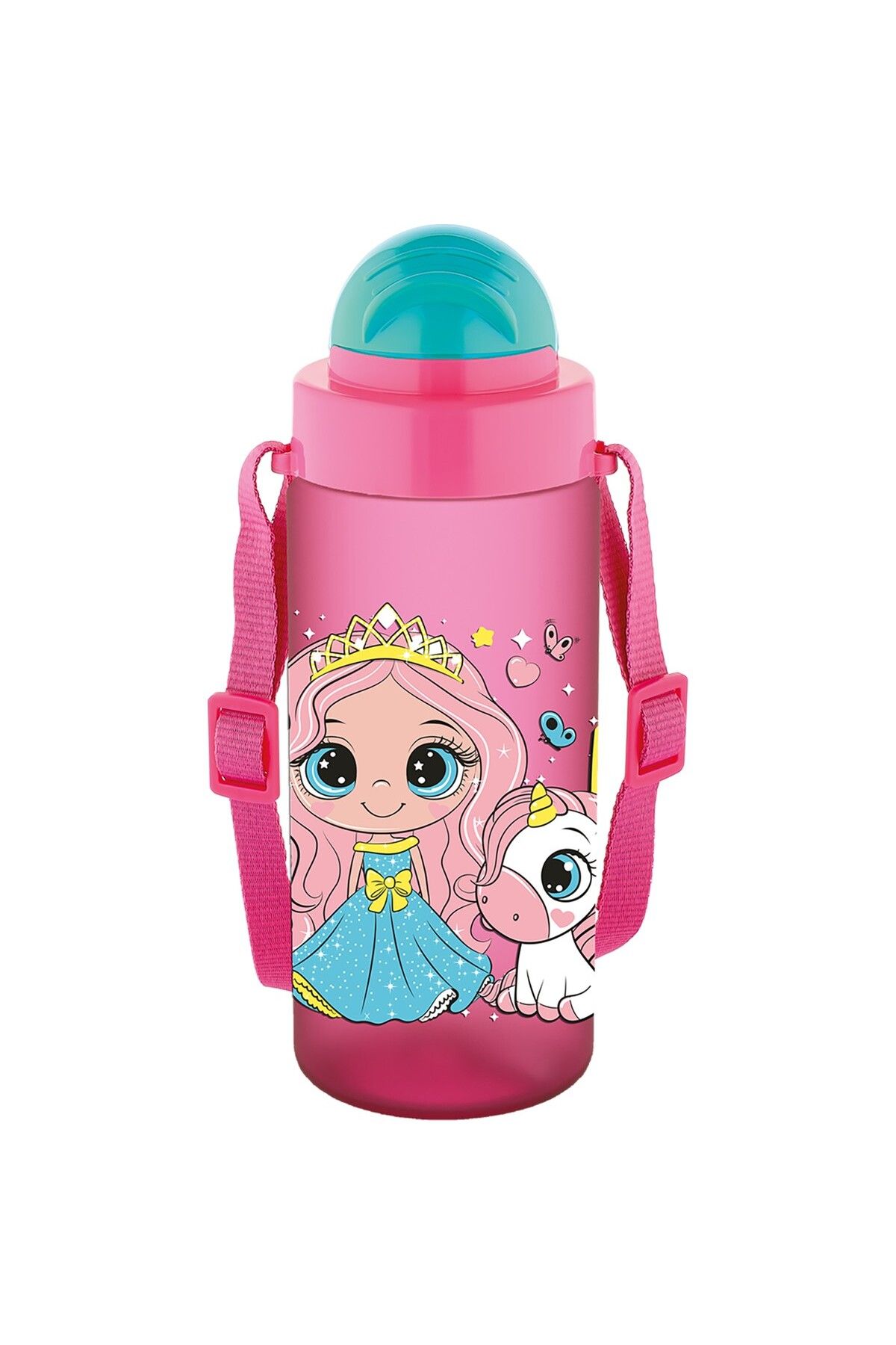 Noki Kıds Su Matarası Tritan Pipetli Kapak 500 Ml Pembe