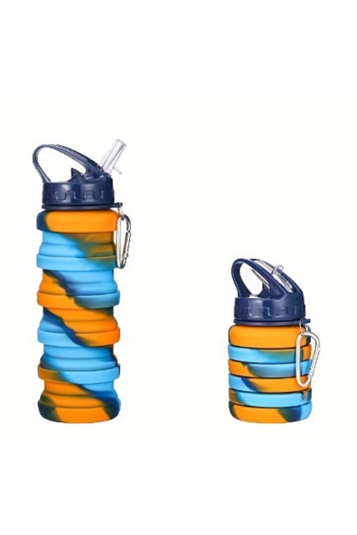 Allproduct Katlanabilir Portatif Silikon Su Şişesi 500 Ml Model 1