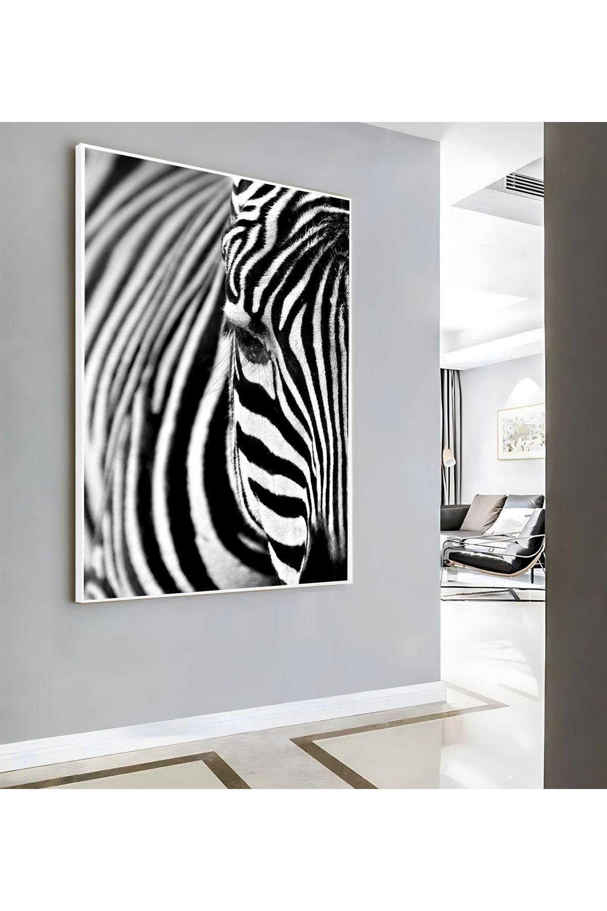 Harikabirev HARİKABİREV|ZEBRA MODELİ ( CKD-146) |ÇERÇEVELİ KANVAS TABLO CKDİKEY