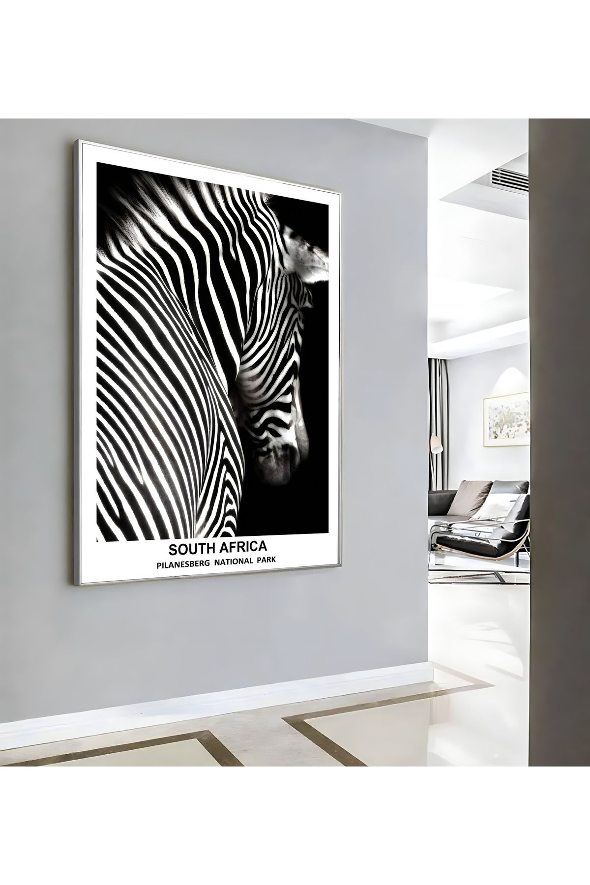 Harikabirev HARİKABİREV|ZEBRA (SOUTH AFRICA) MODELİ ( CKD-148) |ÇERÇEVELİ KANVAS TABLO CKDİKEY