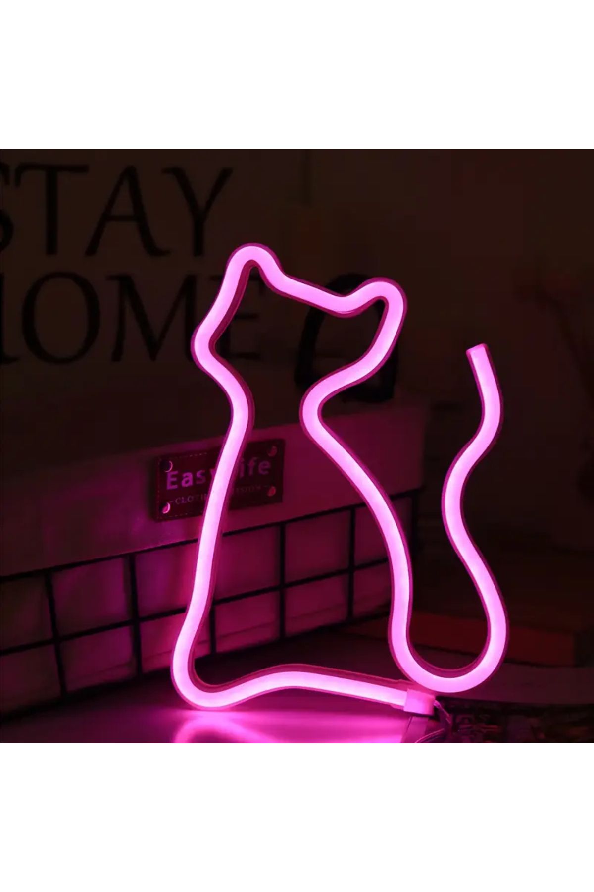 abcofis neon kedi dekor