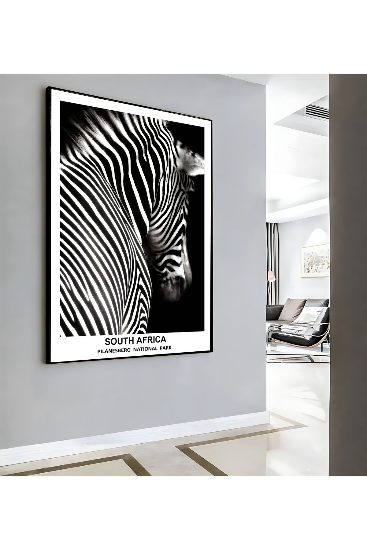 Harikabirev HARİKABİREV|ZEBRA (SOUTH AFRICA) MODELİ ( CKD-148) |ÇERÇEVELİ KANVAS TABLO CKDİKEY