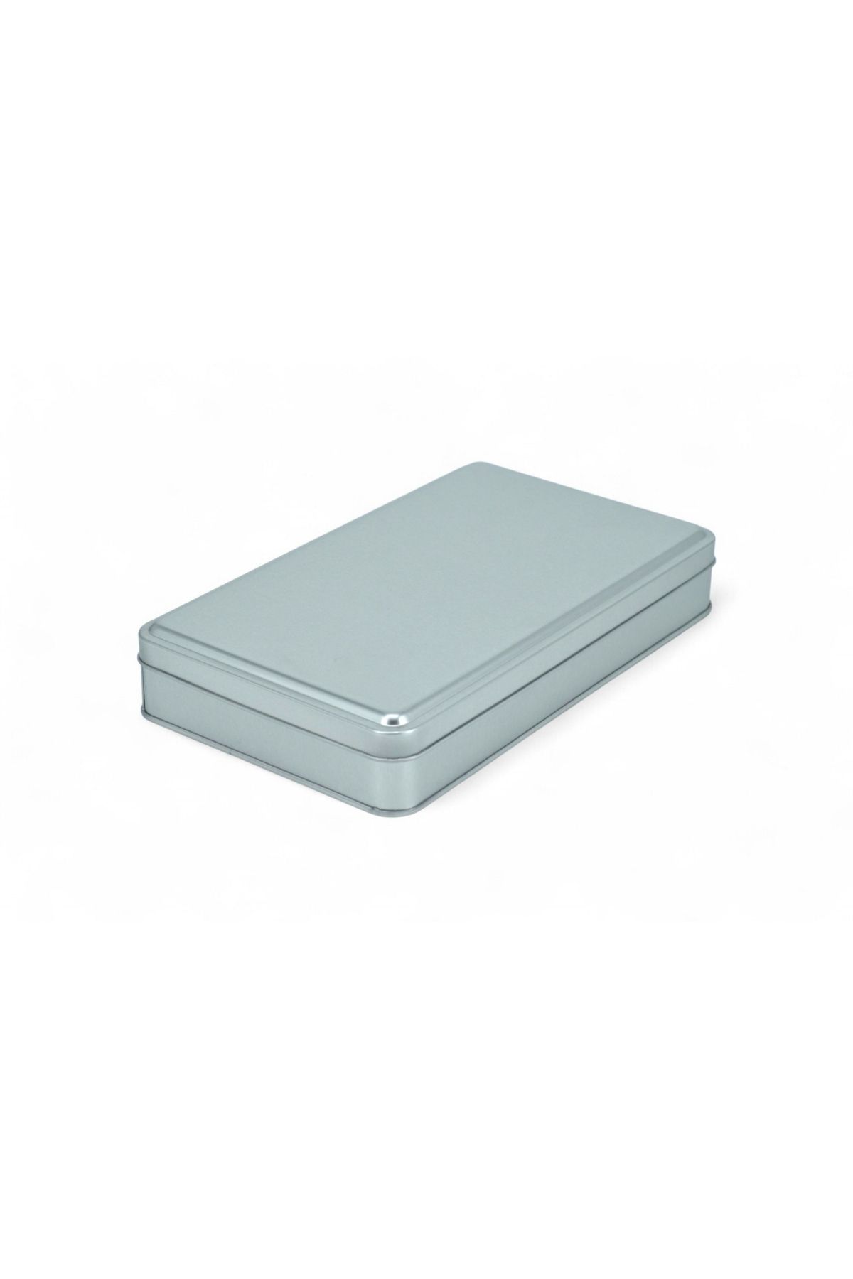 KONTENSAN 140x240x50 mm Metal Kapaklı Baskısız Metal Kutu, Mat Silver, 48 Adet