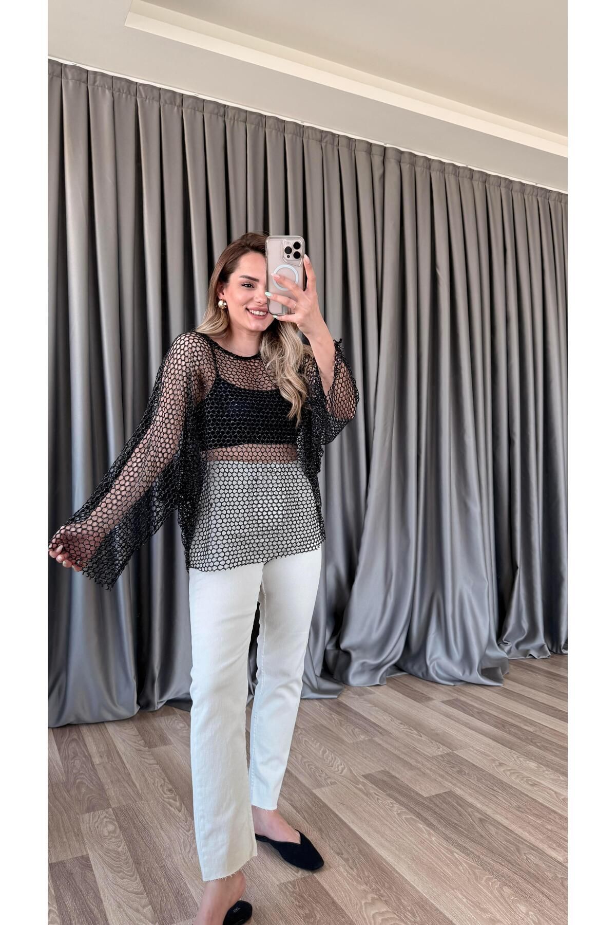 pelin yıldız butik Fiora Kesik Paça Boyfit Jean