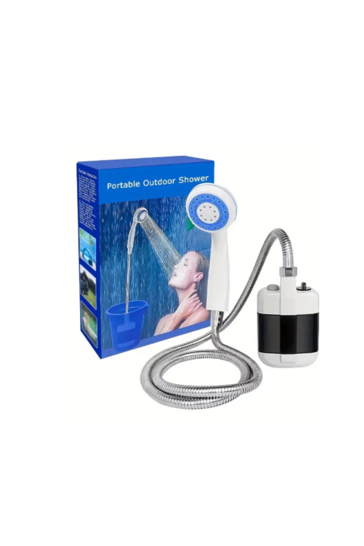 ONREZ PORTABLE OUTDOOR SHOWER SU-PMP ŞARJLI TAŞİNABİLİR - SEYYAR DUŞ SETİ POMPA - HORTUM