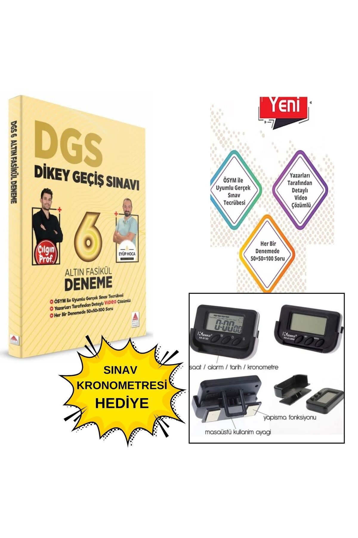 Delta Kültür Yayınevi DGS 6’lı Altın Deneme Seti – Delta Kültür Yayınları | Yeni Nesil Soru Tarzı | Güncel ve Çözümlü