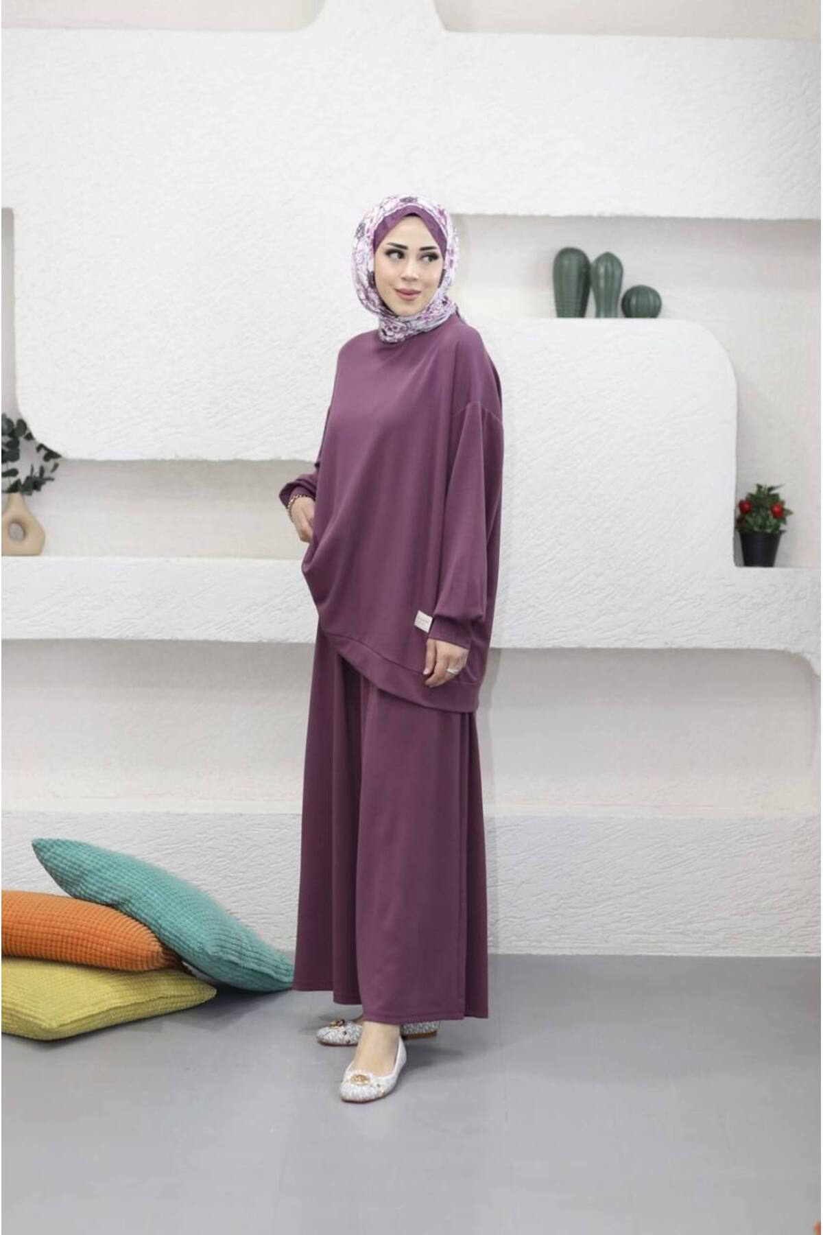 Suede Style 5722 - 2 İplik Oversize Rahat-Şık-Salaş Kadın Takımı