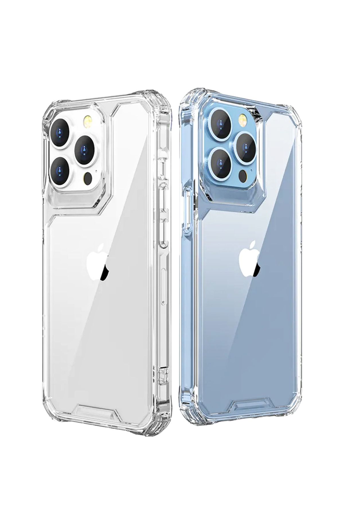 Ahanda Buldum AhandaBuldum İphone 13 Pro Max Uyumlu Deep Serisi Lazer Kesim Şeffaf Koruyucu Kılıf