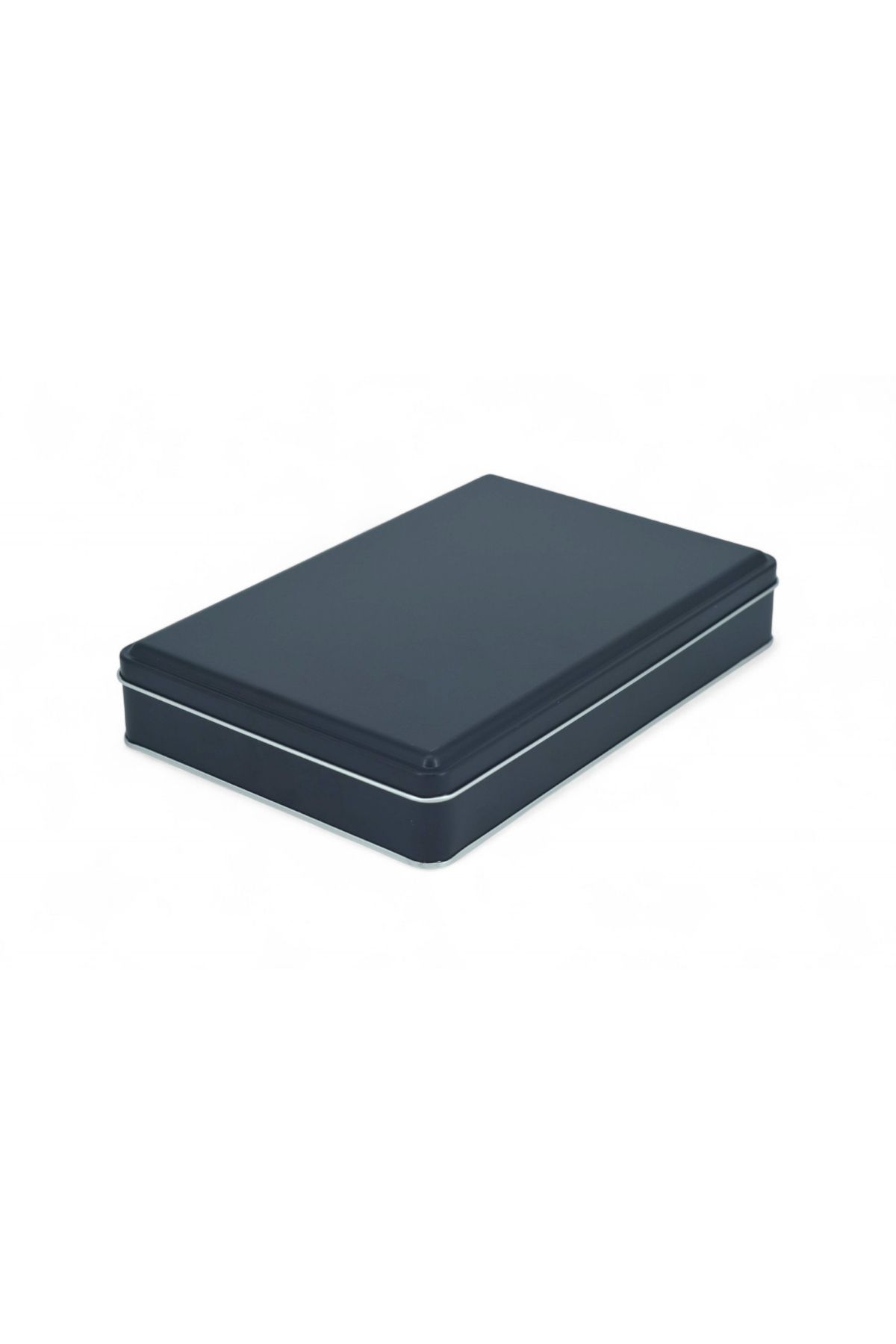 KONTENSAN 170x260x47 mm Metal Kapaklı Baskısız Metal Kutu, Mat Siyah, 42 Adet