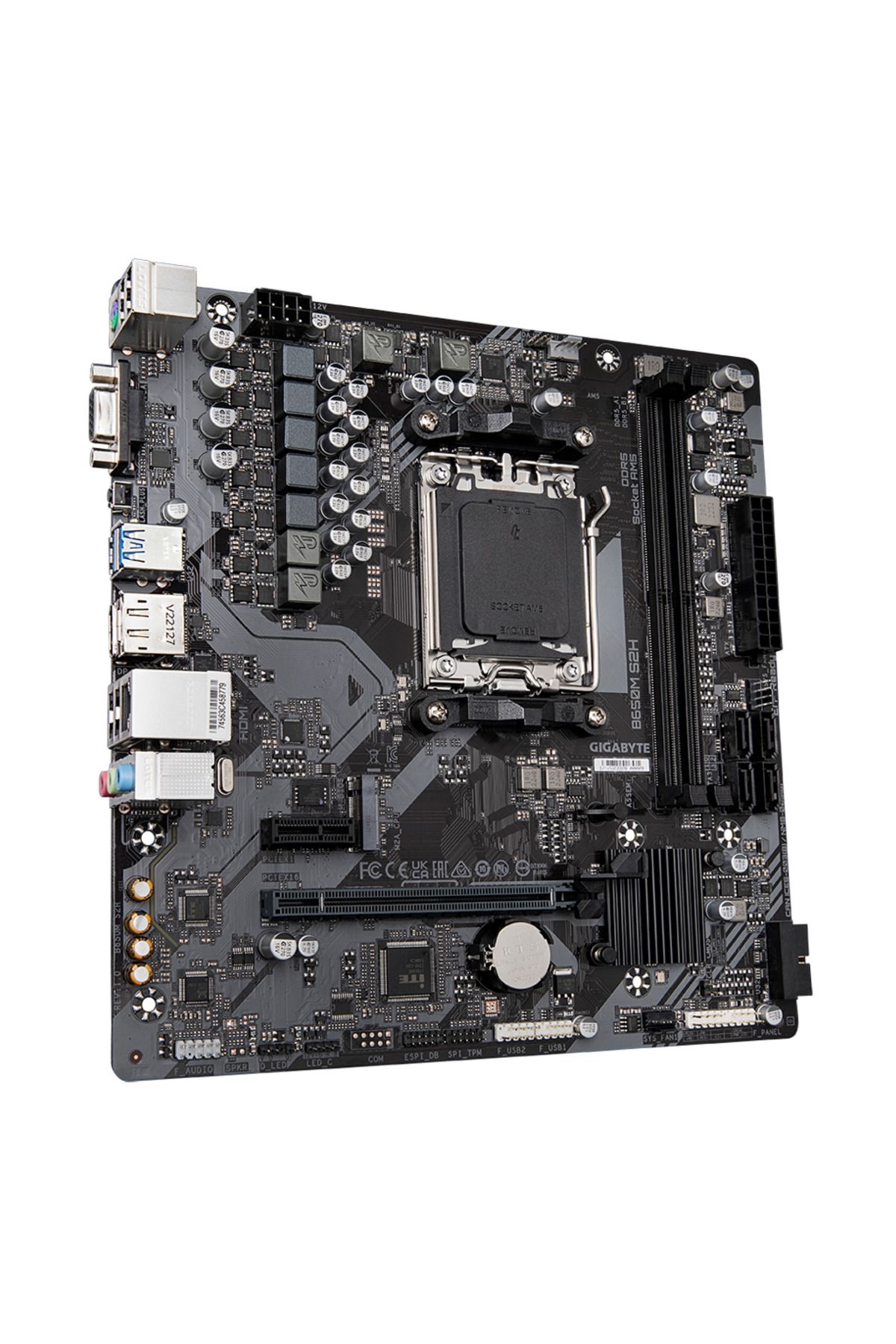Gigabyte-B650M S2H, Rev.1.0, 2Xddr5, M.2, Dp, Hdmi, Vga, Am5 Socket Gaming Motherboard 6
