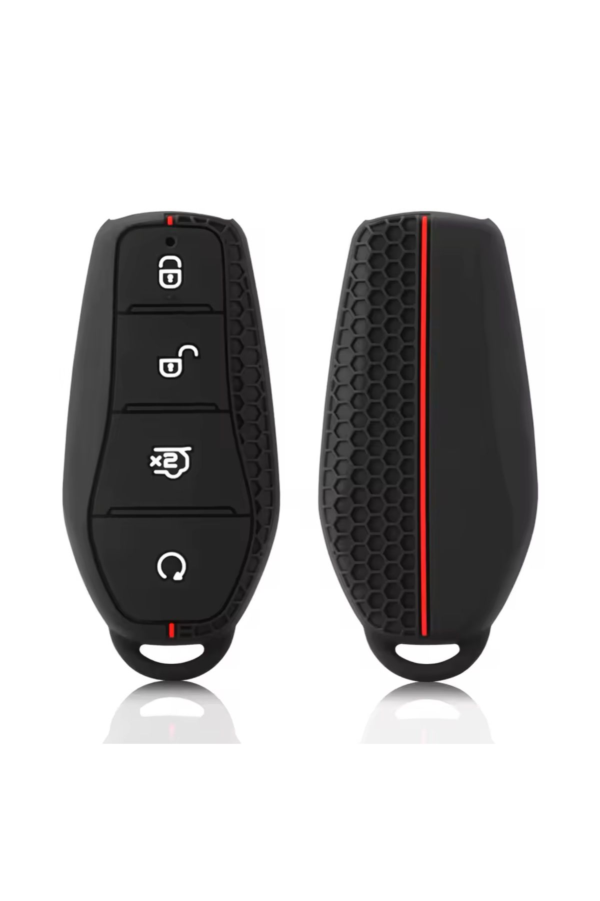 emii auto spare parts Byd Anahtar Kılıfı Siyah/Kırmızı