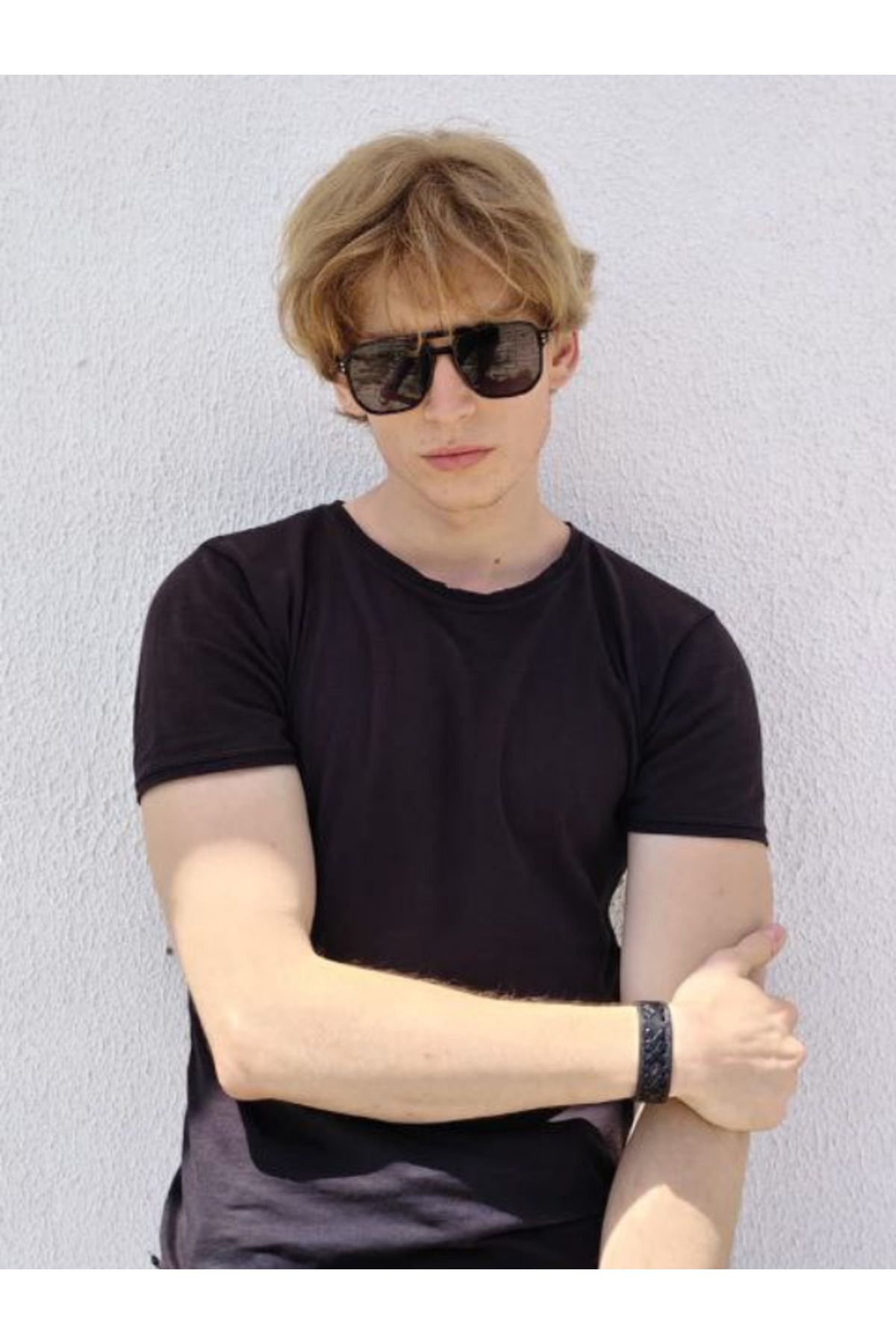 Sunglasses Unisex Siyah Retro Tam Çerçeve Şık Güneş Gözlüğü