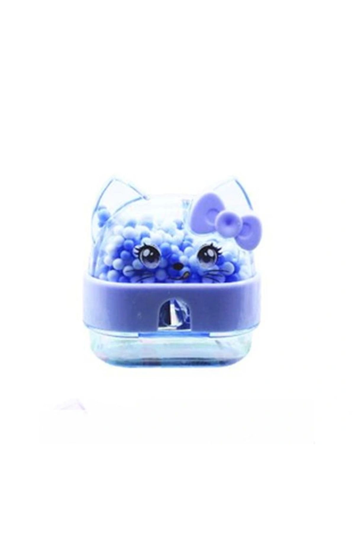 Mikro MİKRO MK-4060 KITTY CUTE RENKLİ BONCUKLU ÇİFT DELİKLİ HAZNELİ KALEMTRAŞ